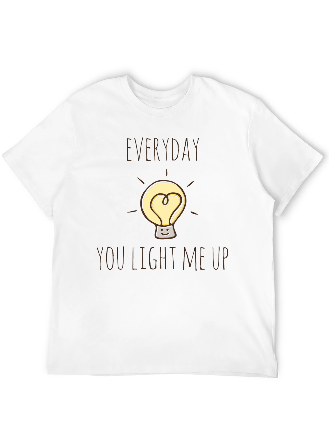 Black Everyday You Light Me Up Black Graphic Tee view 12