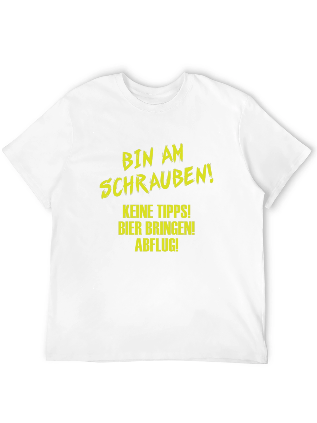 Funny Mechanic T-Shirt - Bin Am Schrauben! Beer & No Tips! - 12