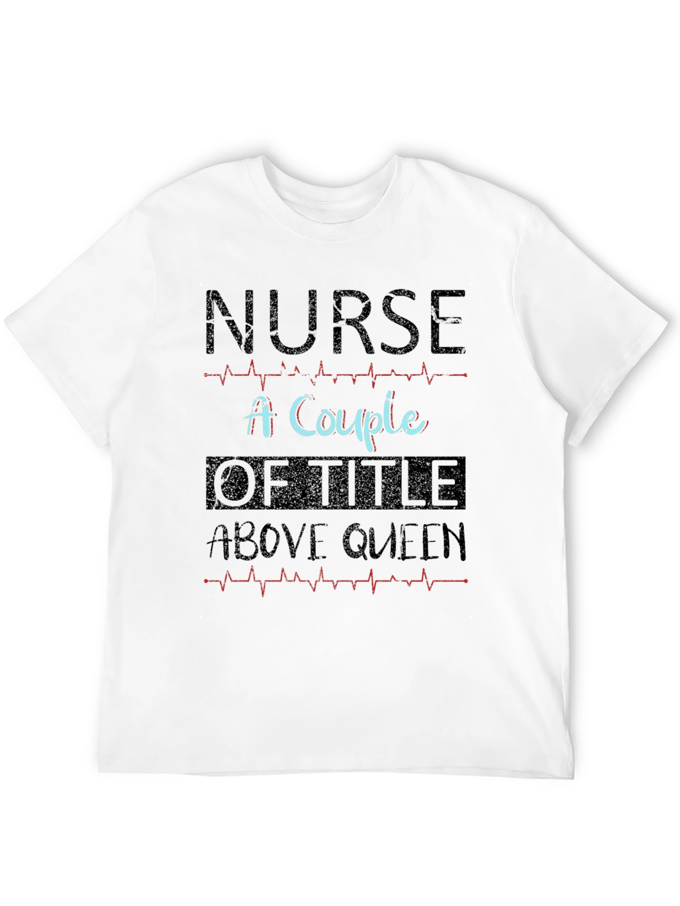 Black Nurse Above Queen Black T-Shirt view 12