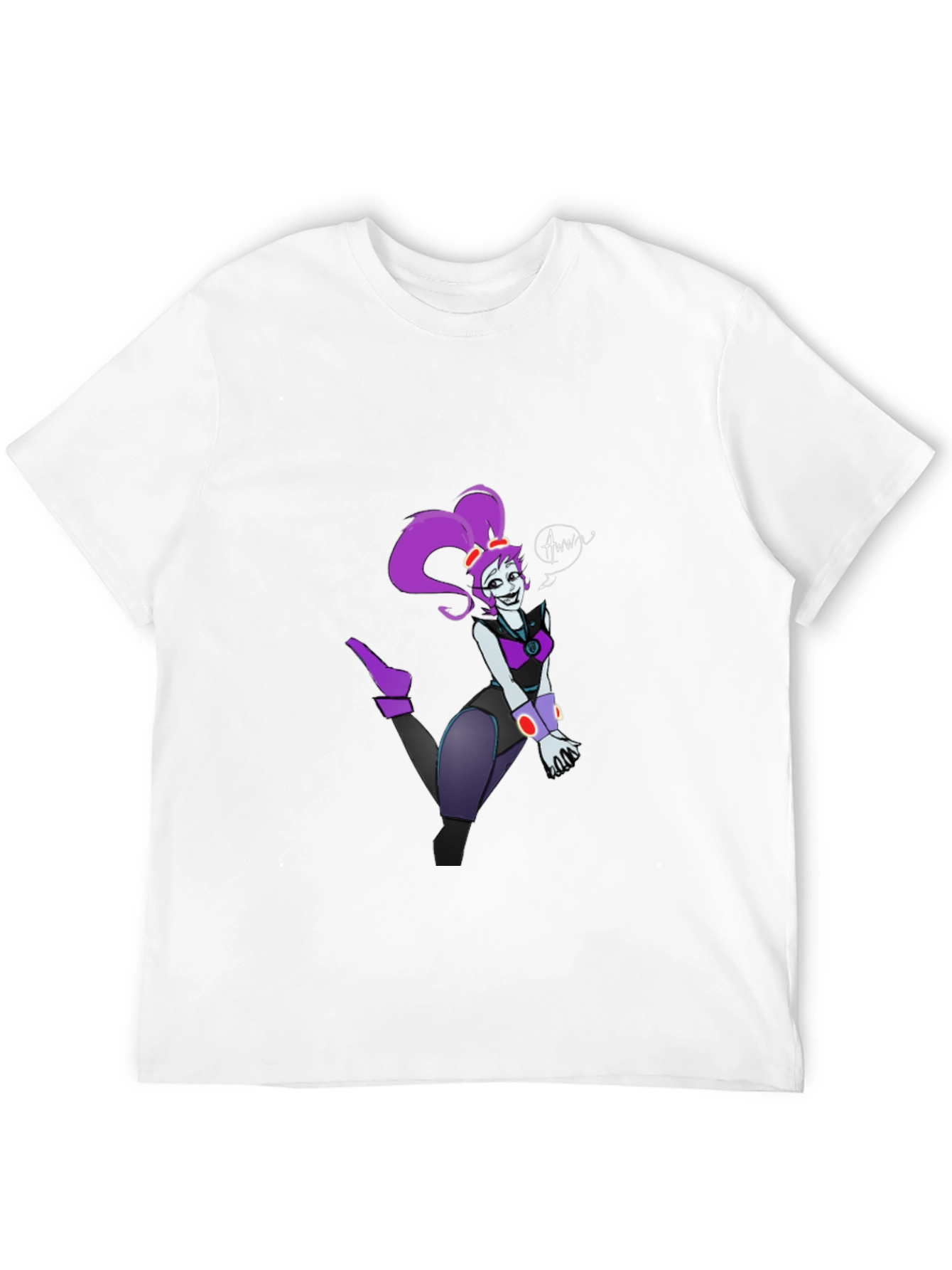 Black Cartoon Character Graphic T-Shirt view 12