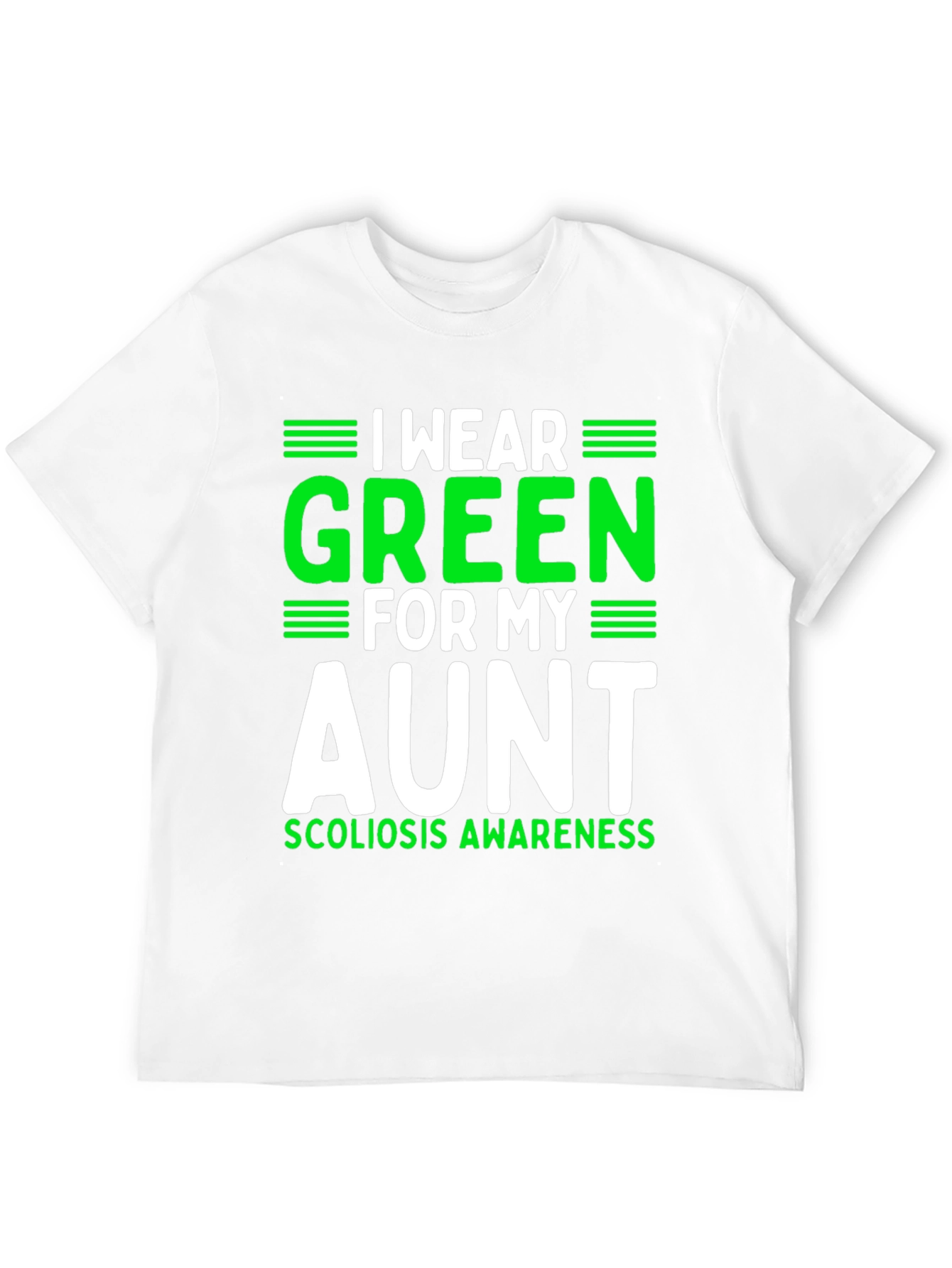 Green Ribbon Scoliosis Awareness T-Shirt - 12