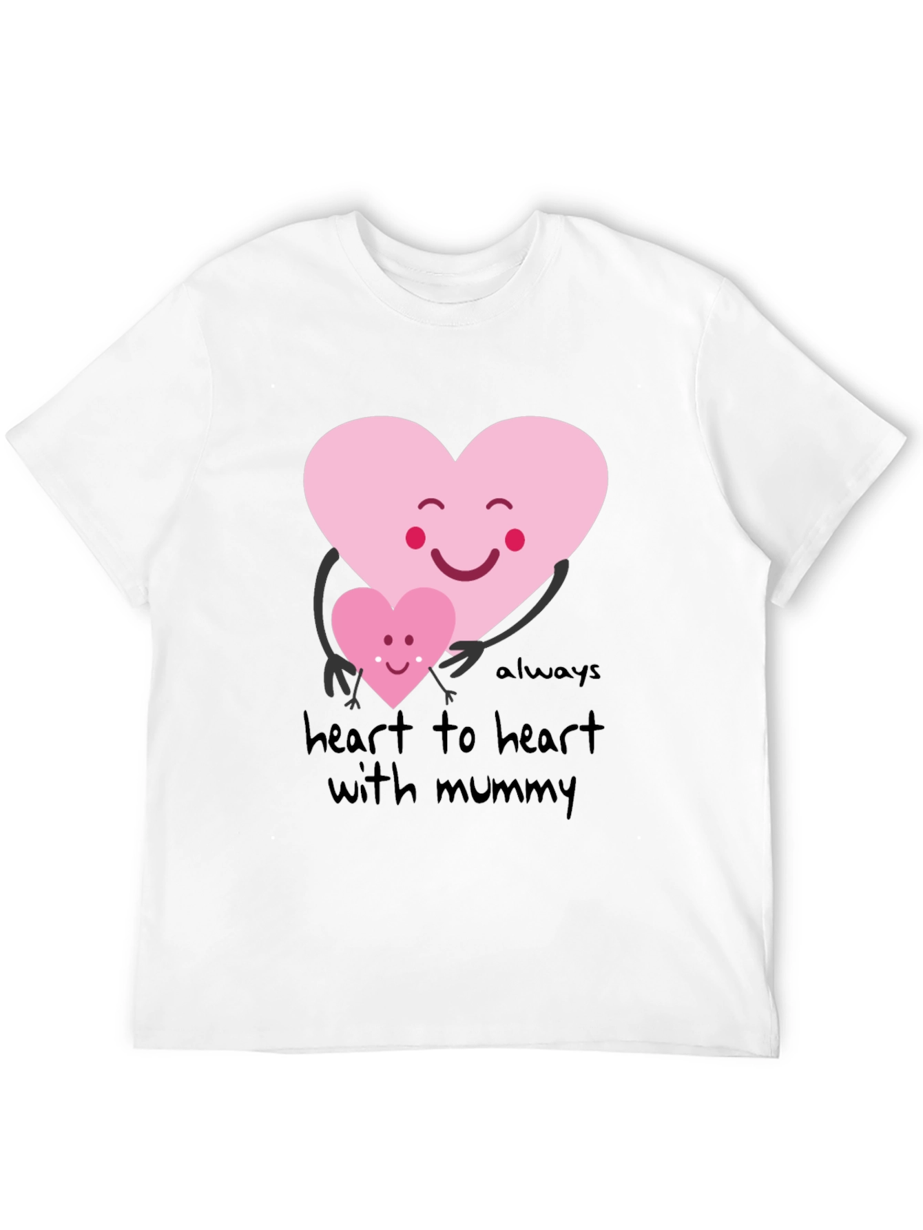Black Heart to Heart with Mummy Graphic Tee view 12