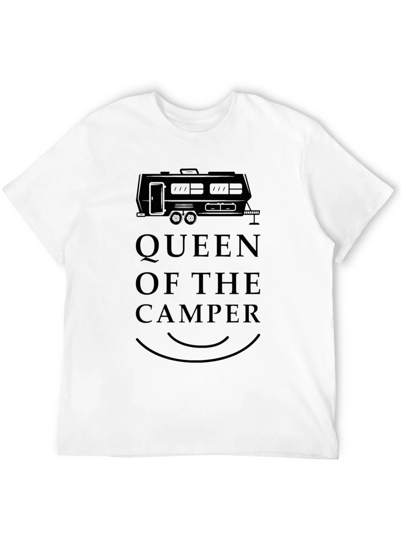 Black Queen of the Camper Black Graphic Tee view 12