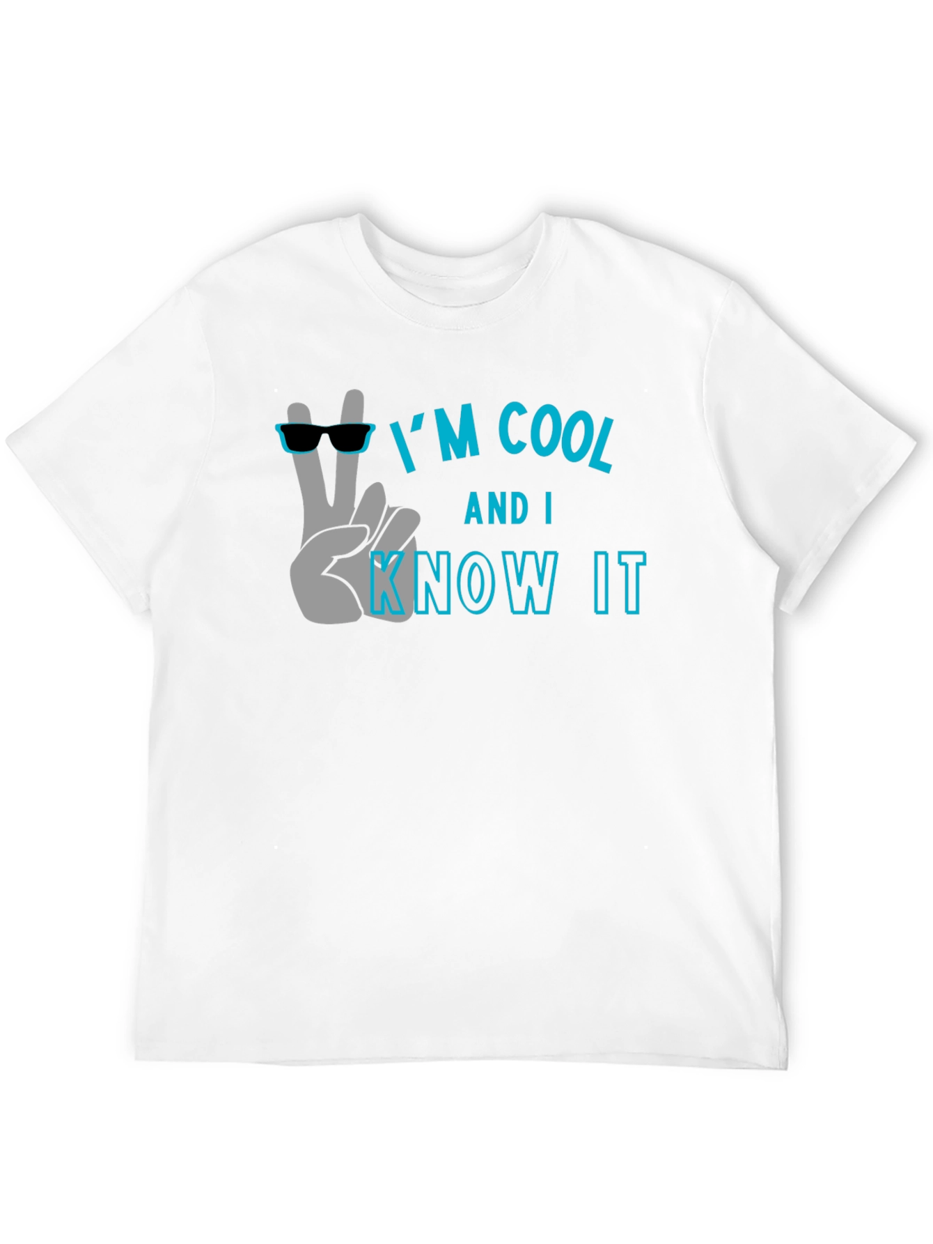 Black Cool & Confident Graphic Tee - Black view 12