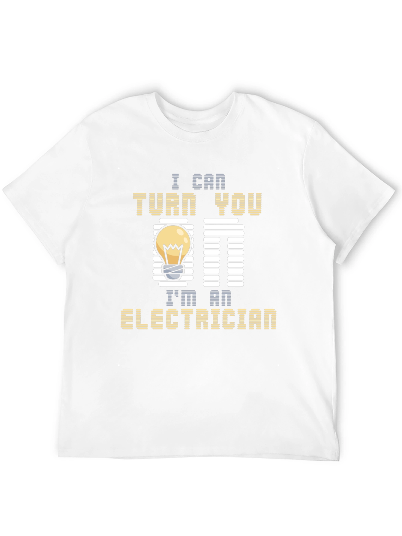 Black Electrician Humor T-Shirt - I Can Turn You On view 12