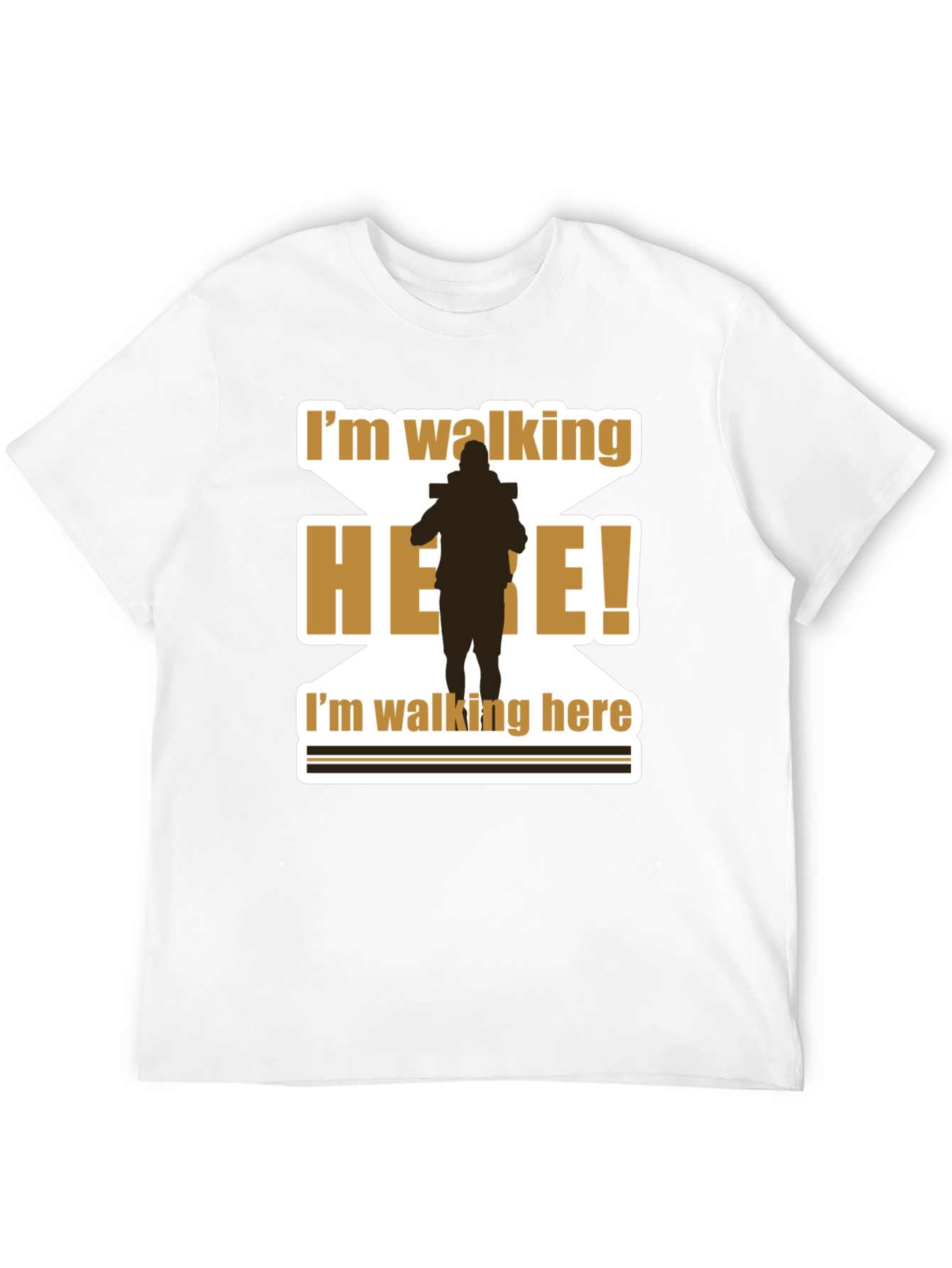 Black I'm Walking Here T-Shirt Funny Movie Quote view 12