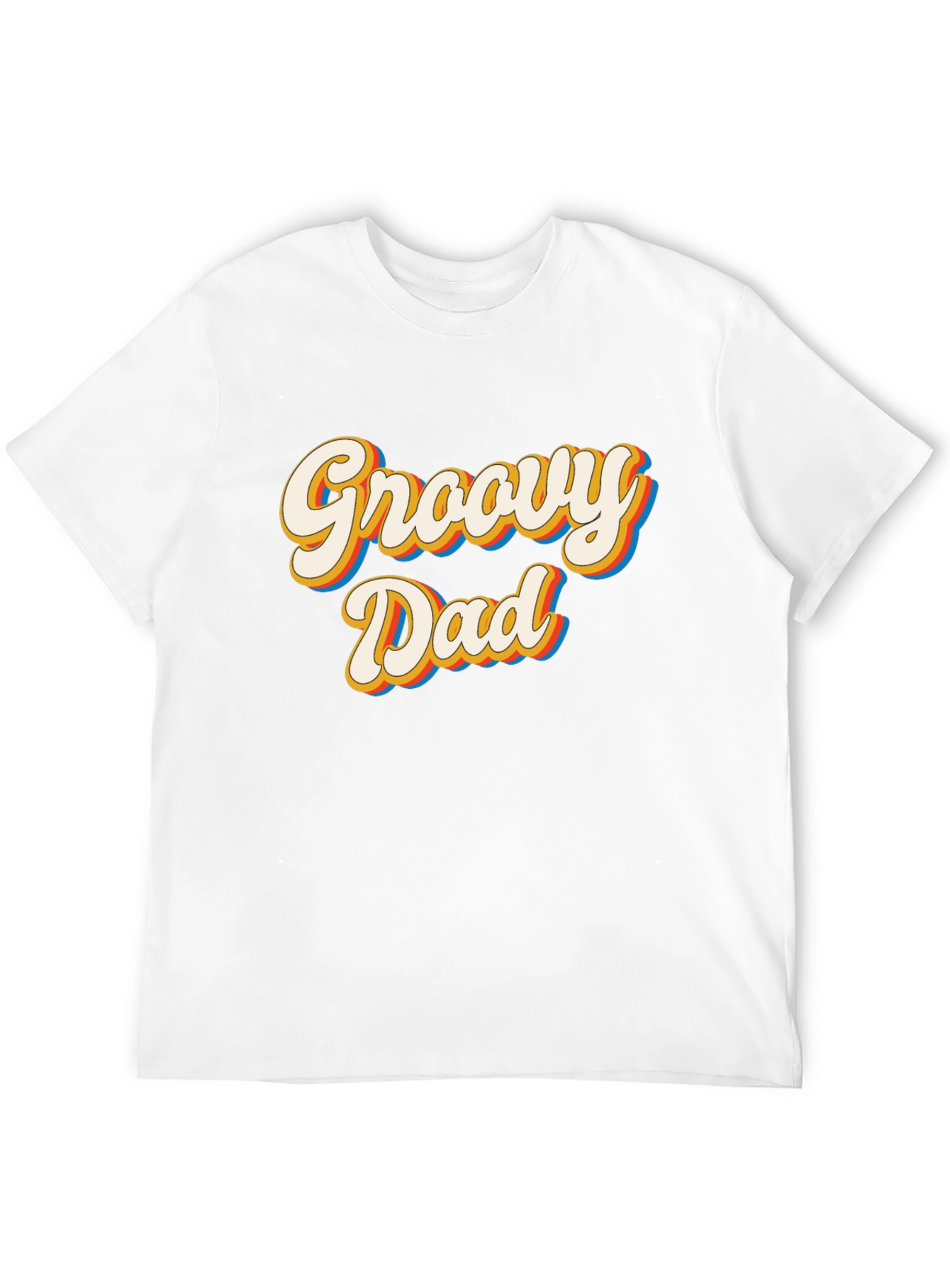 Black Groovy Dad Retro Style T-Shirt view 12
