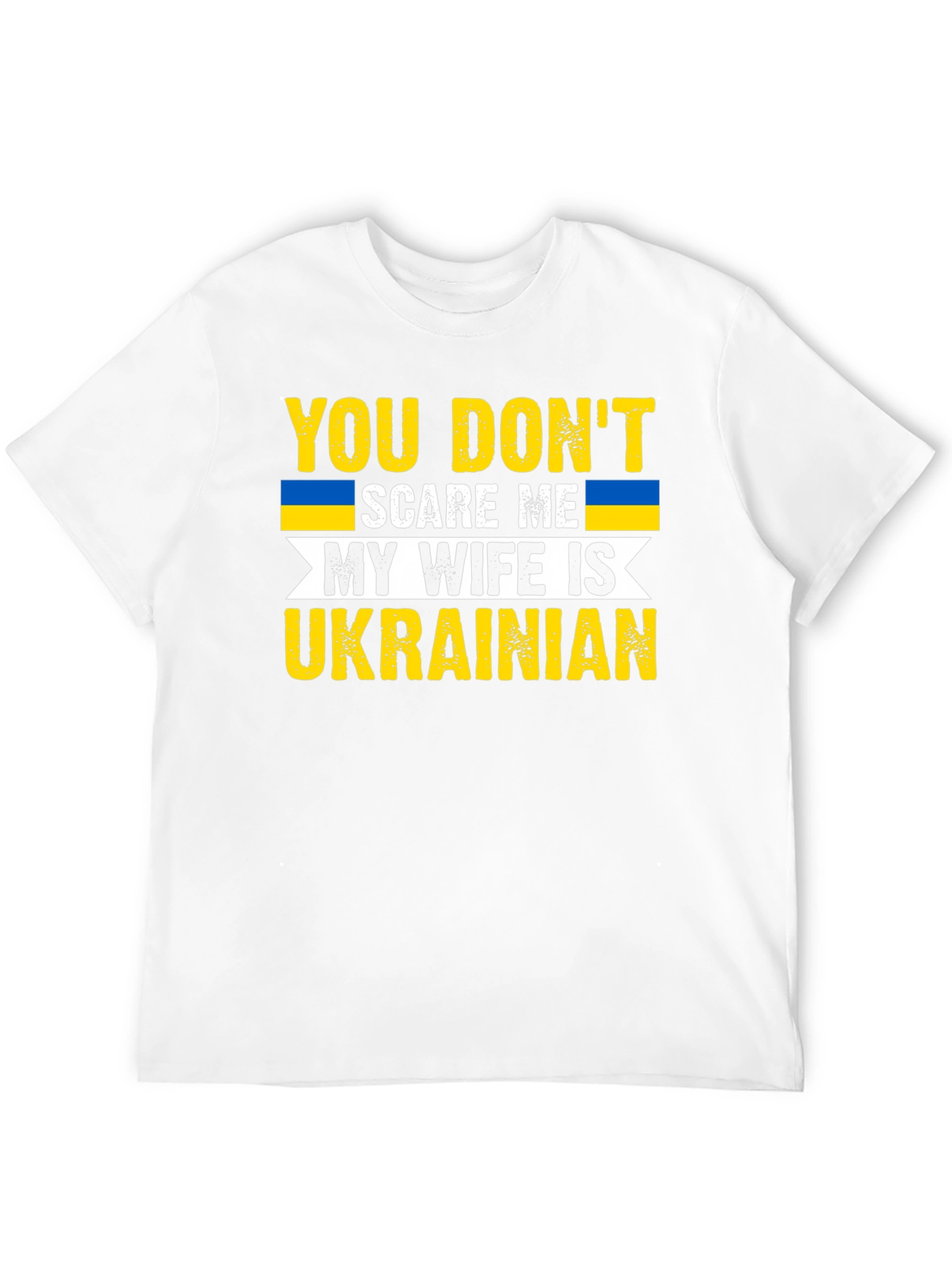Black Funny Ukrainian Wife T-Shirt: You Don't Scare Me view 12