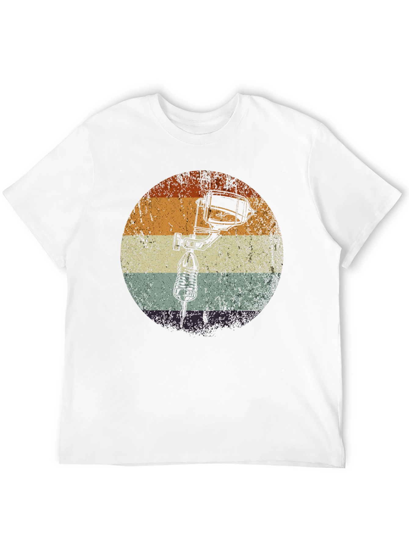 Black Vintage Style Airbrush T-Shirt view 12