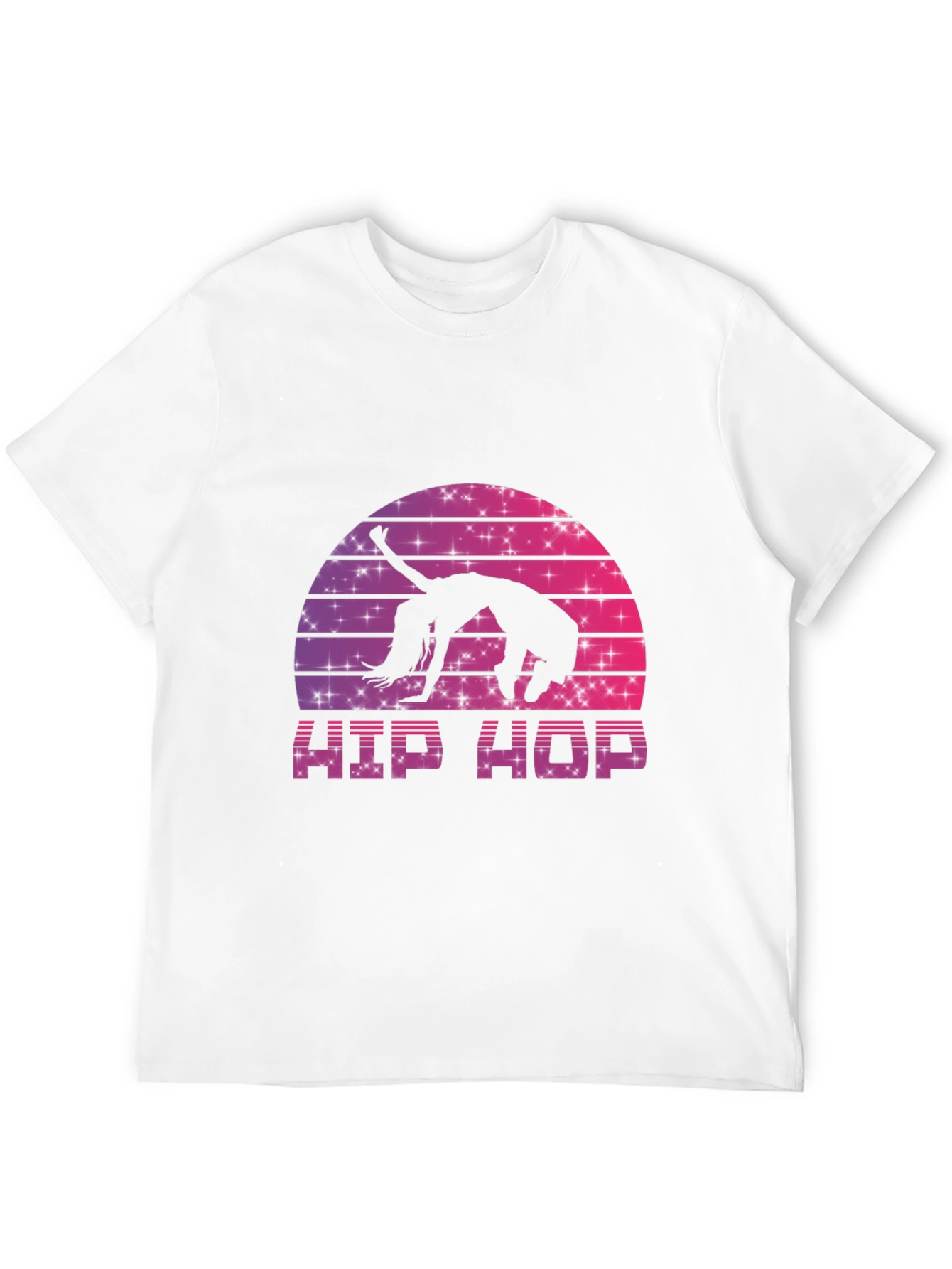 Black Retro Hip Hop Dance T-Shirt view 12