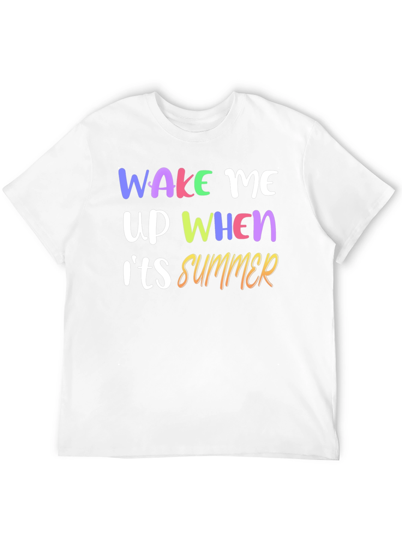 Black Wake Me Up When It's Summer Graphic T-Shirt view 12