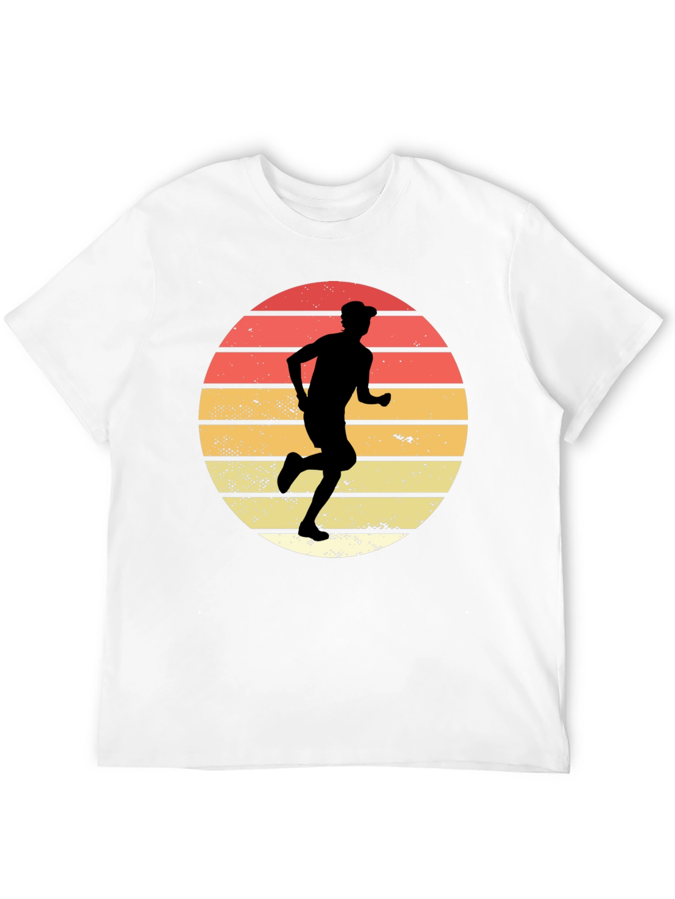Black Retro Runner Graphic T-Shirt view 12