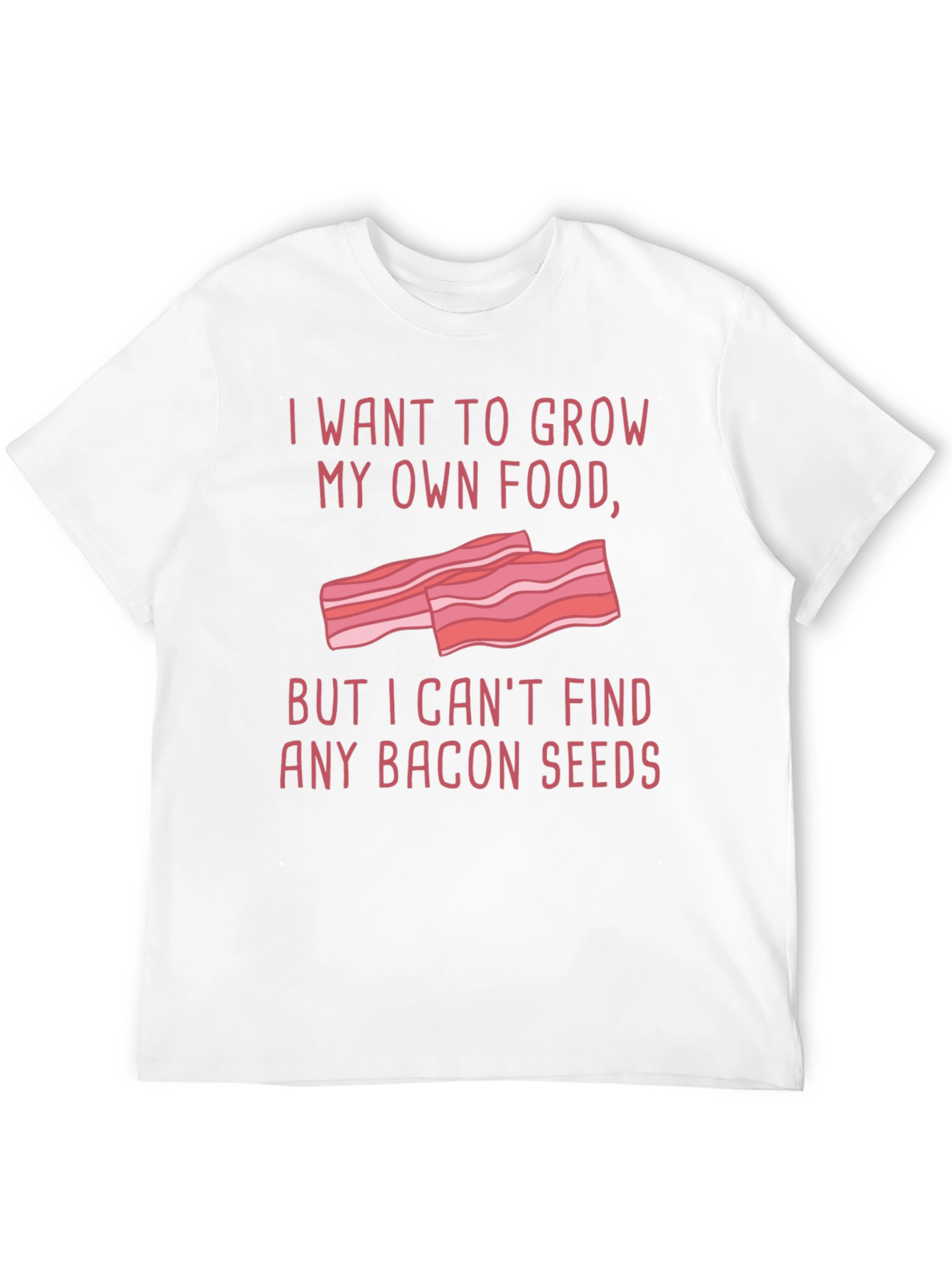 Black Funny Bacon Seeds Graphic T-Shirt view 12