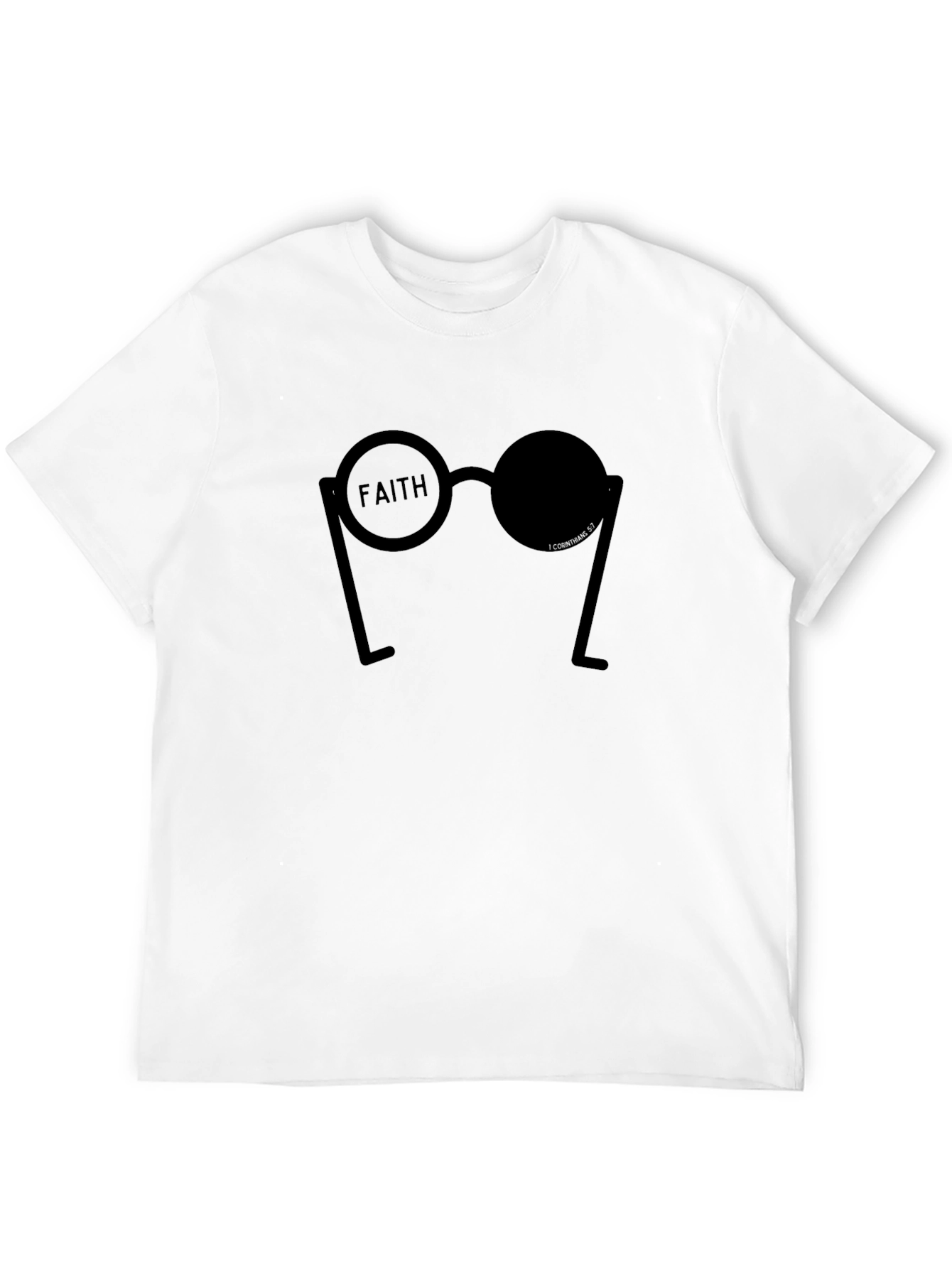 Black Faith T-Shirt: Inspirational Christian Apparel view 12