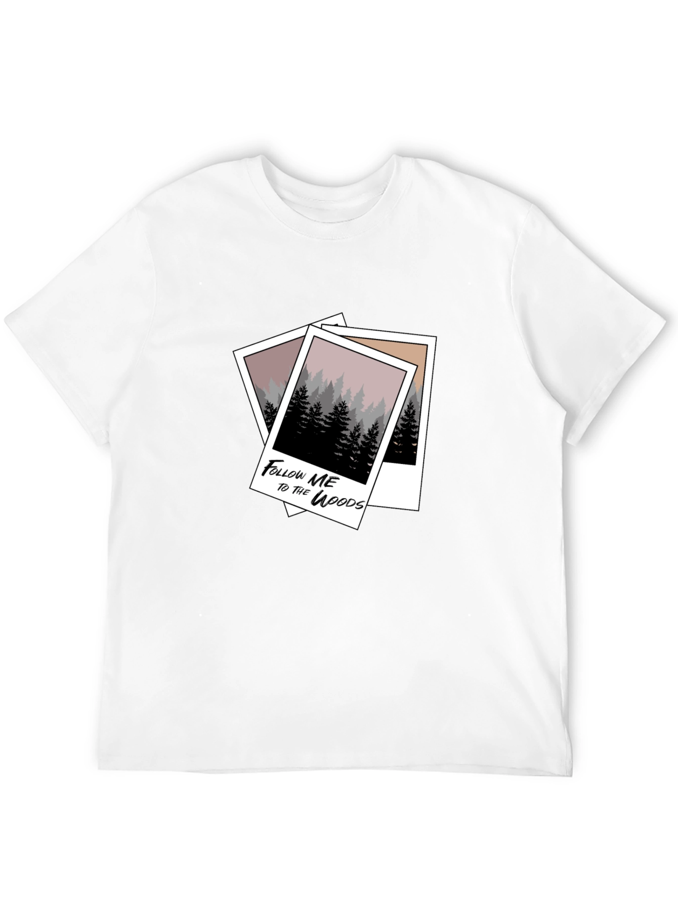Black Follow Me to the Woods Graphic Tee - Black view 12