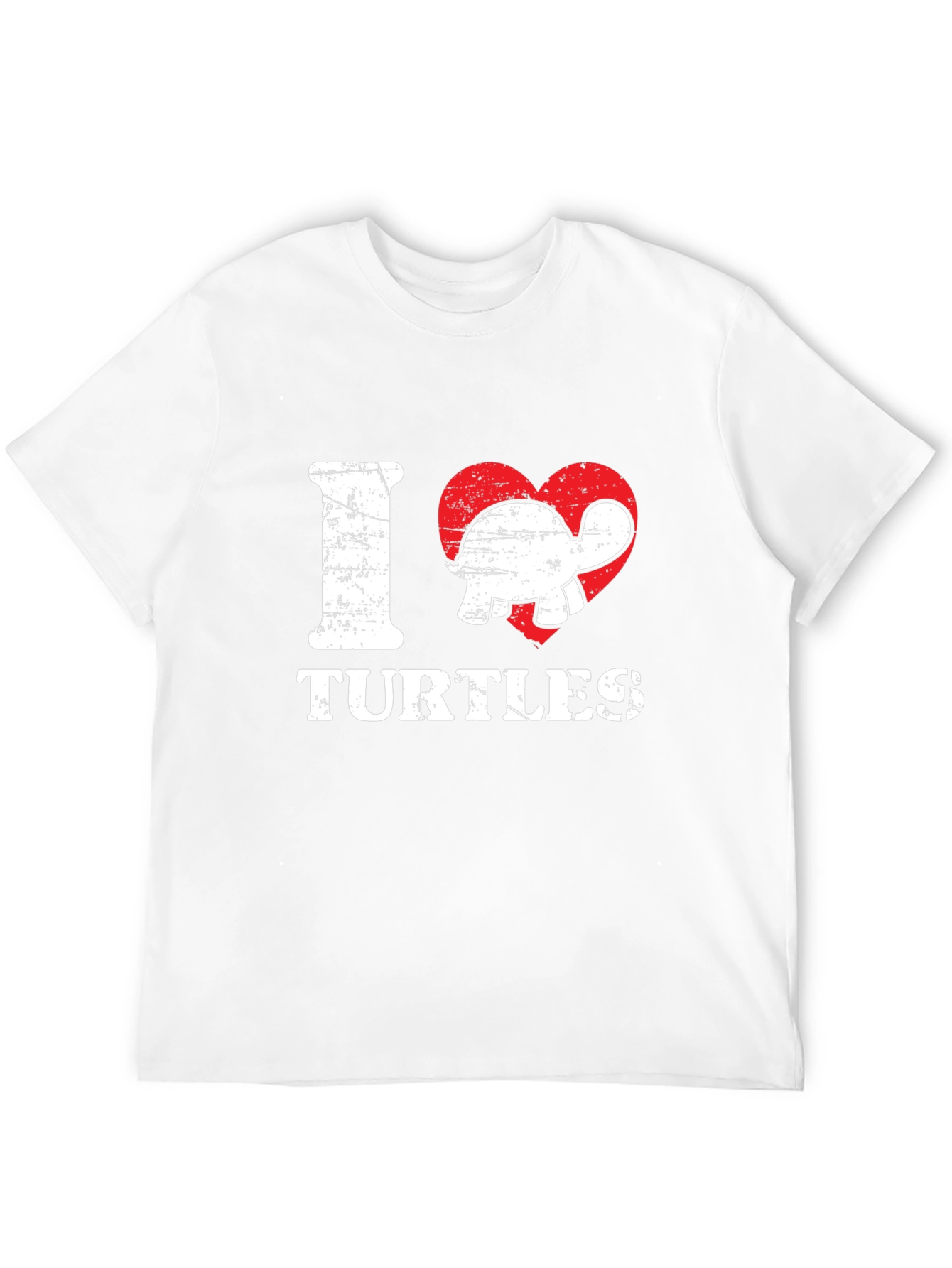 Black I Heart Turtles Graphic T-Shirt view 12