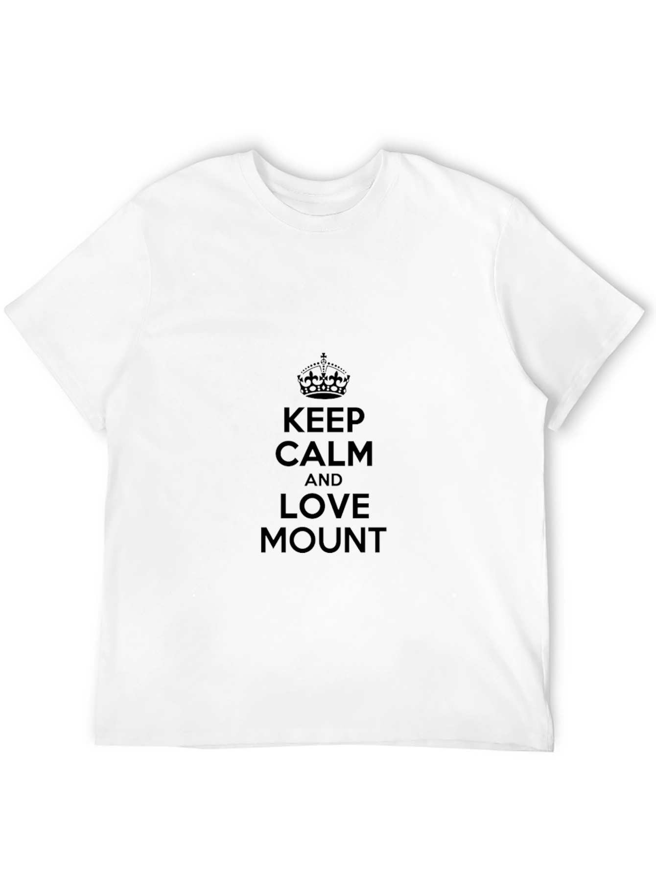 Black Keep Calm and Love Mount Black T-Shirt view 12