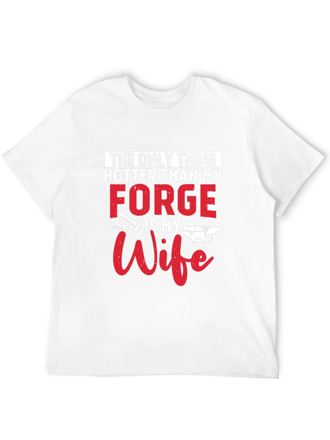 Black Hot Forge Wife Graphic Tee - Black Cotton Blend view 12
