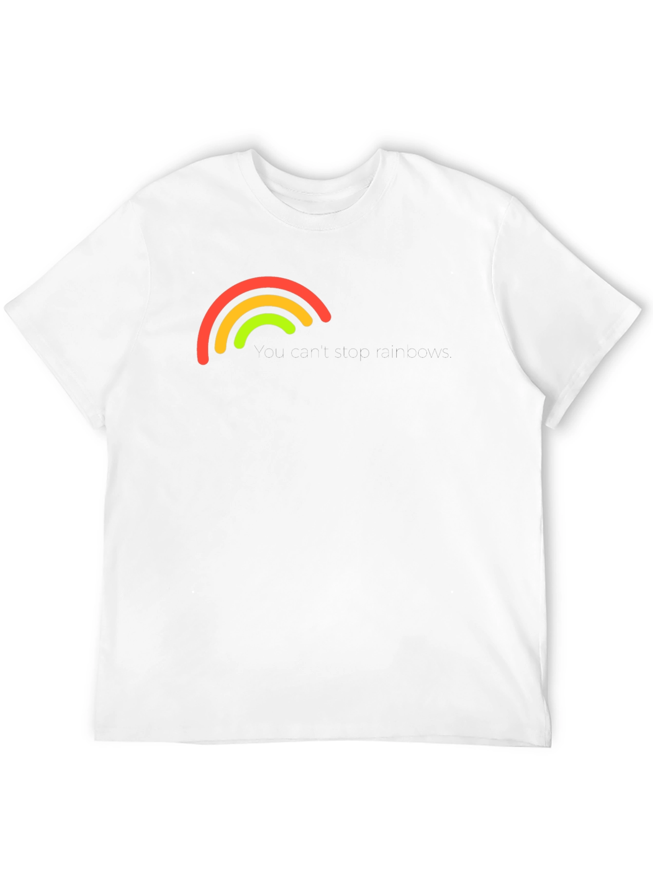 Black Rainbow Arc Graphic Black T-Shirt view 12