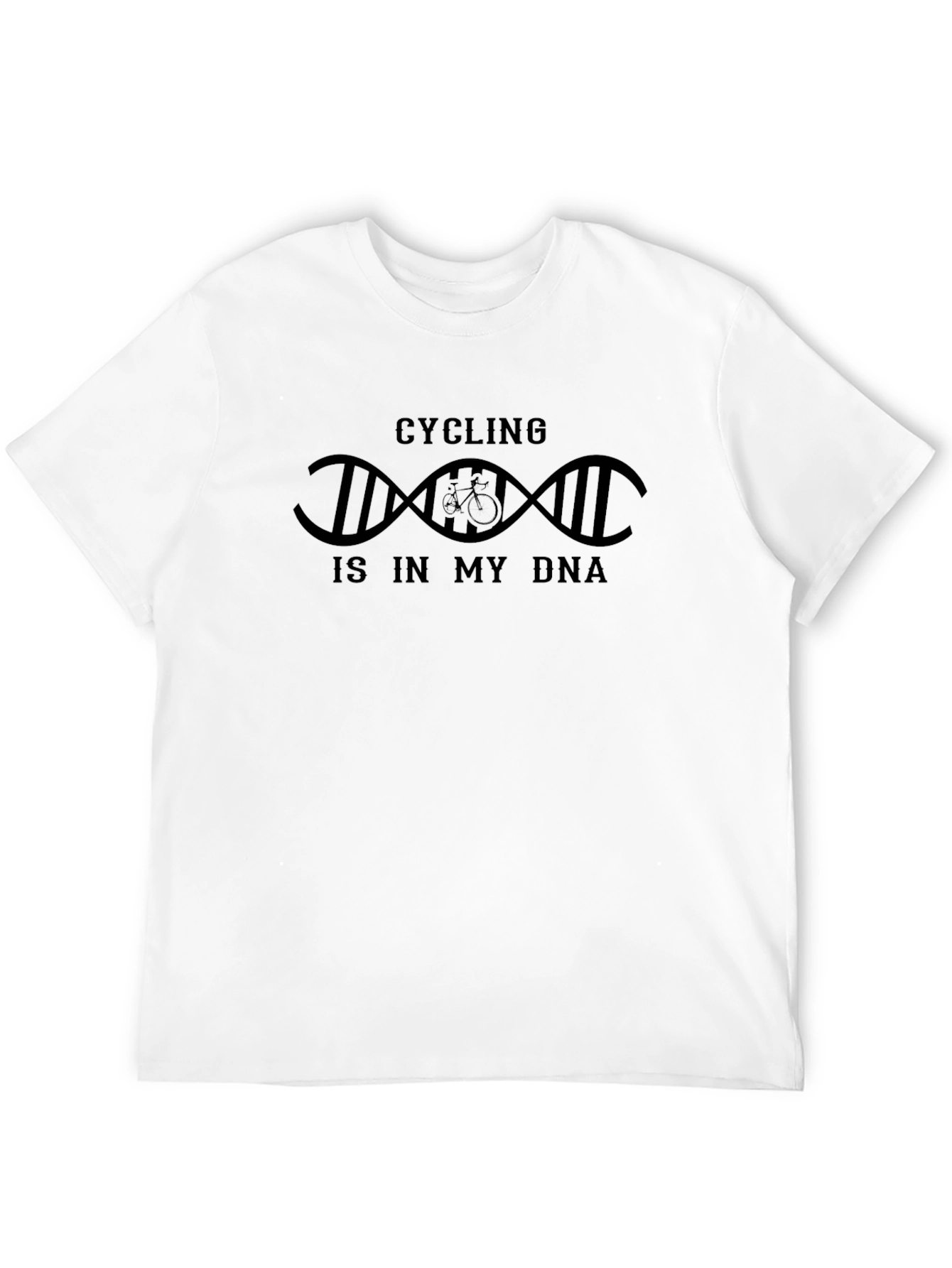 Black Cycling DNA T-Shirt - For Bike Lovers! view 12
