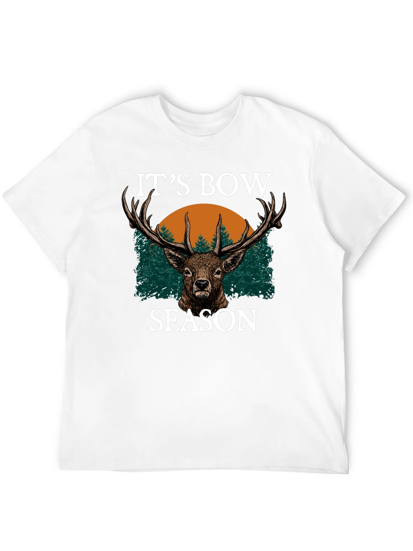 Black It's Bow Season Deer Graphic Tee view 12