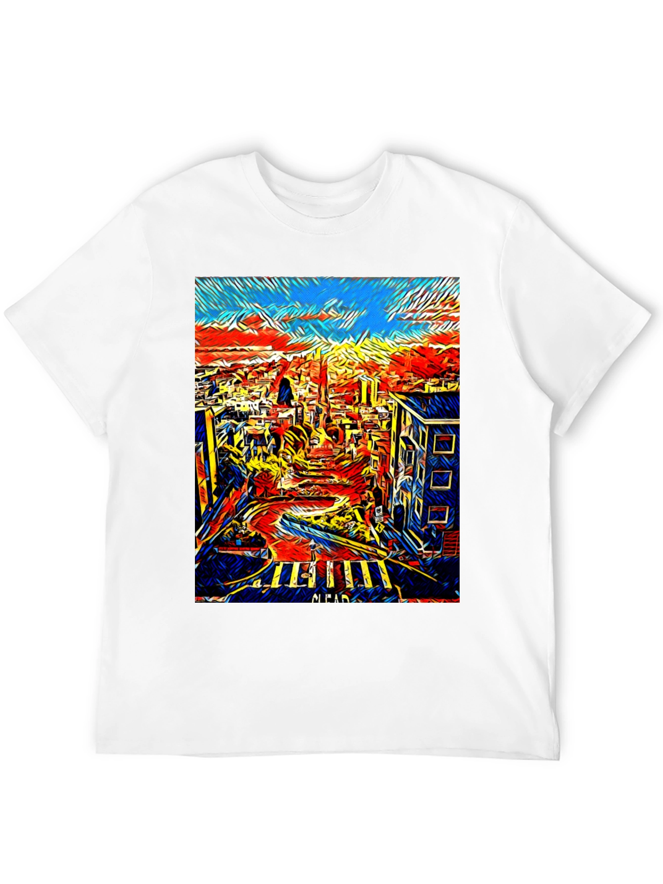Black San Francisco Art T-Shirt - Cityscape Tee view 12