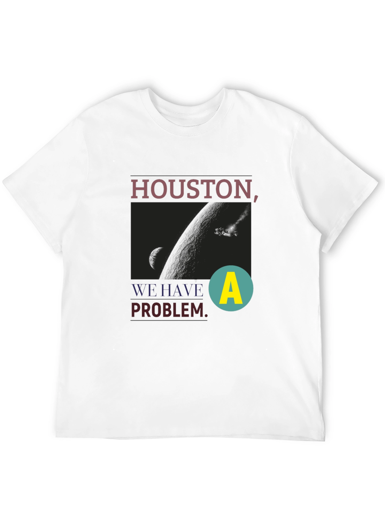 Black Houston We Have a Problem Graphic Tee view 12