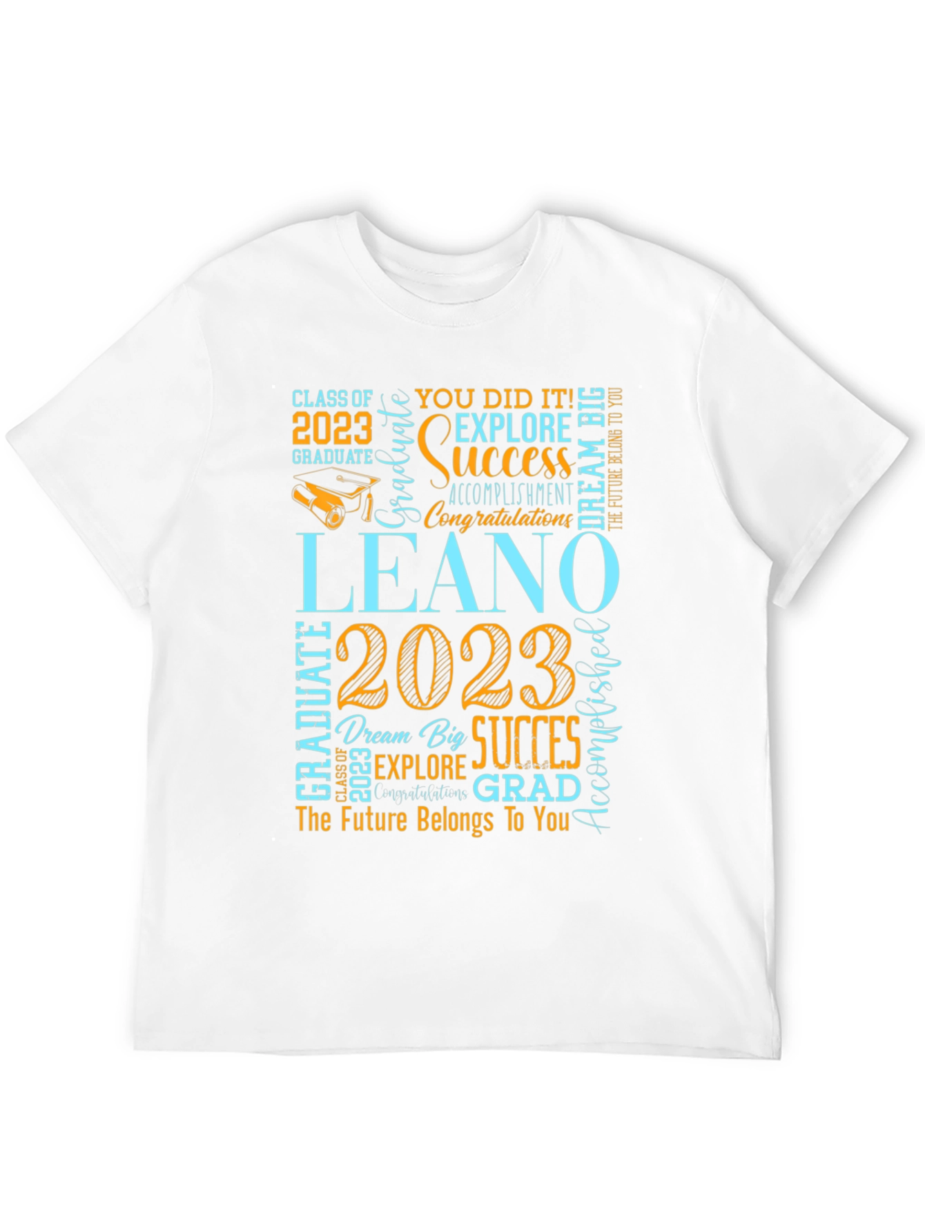 Black LEANO 2023 Graduation T-Shirt: Celebrate Success! view 12