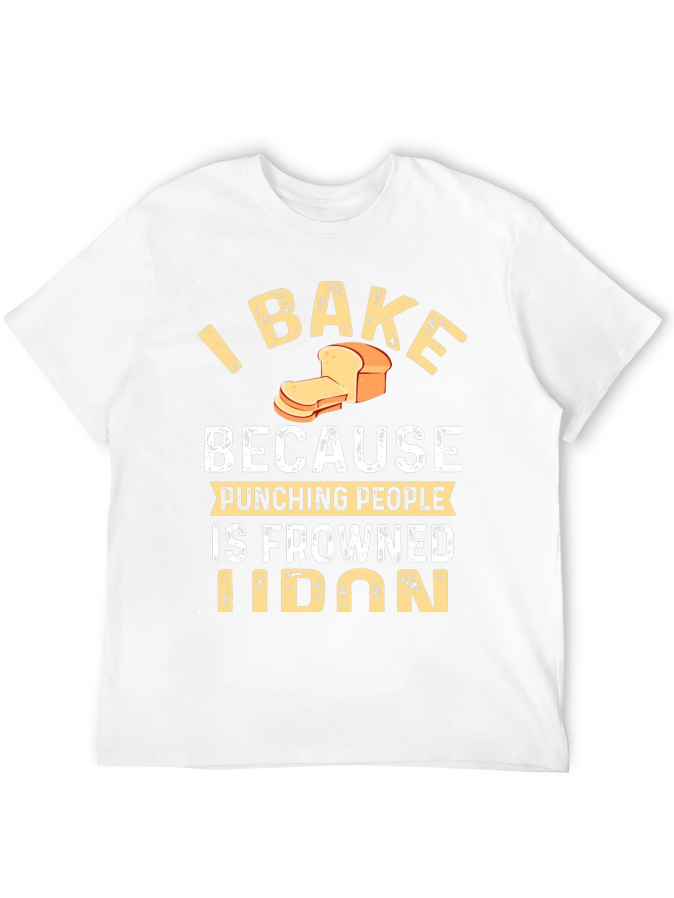 Black Funny Baking T-Shirt - I Bake Because Punching People view 12