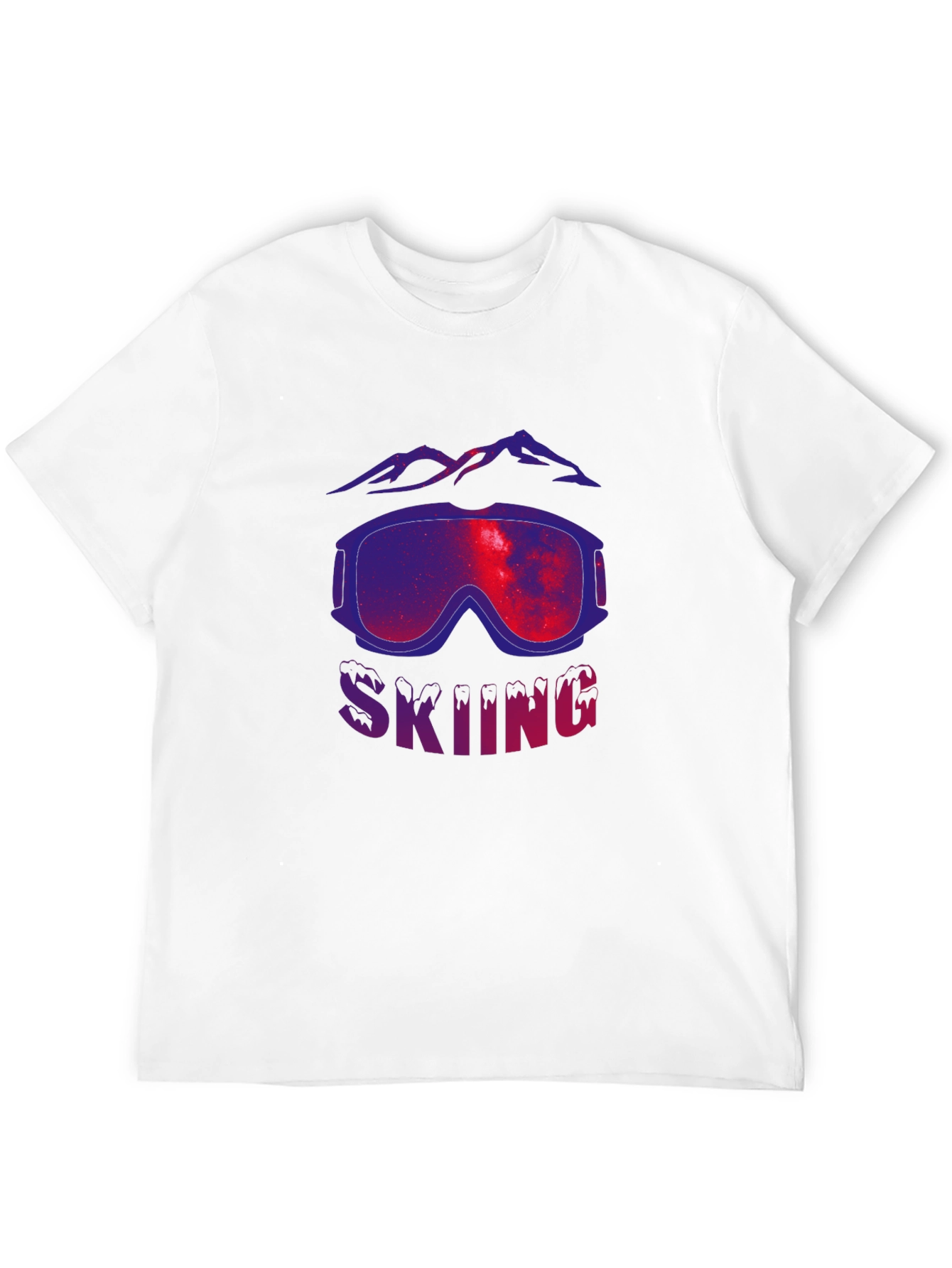 Black Skiing Goggles Graphic Tee - Premium Cotton Comfort view 12