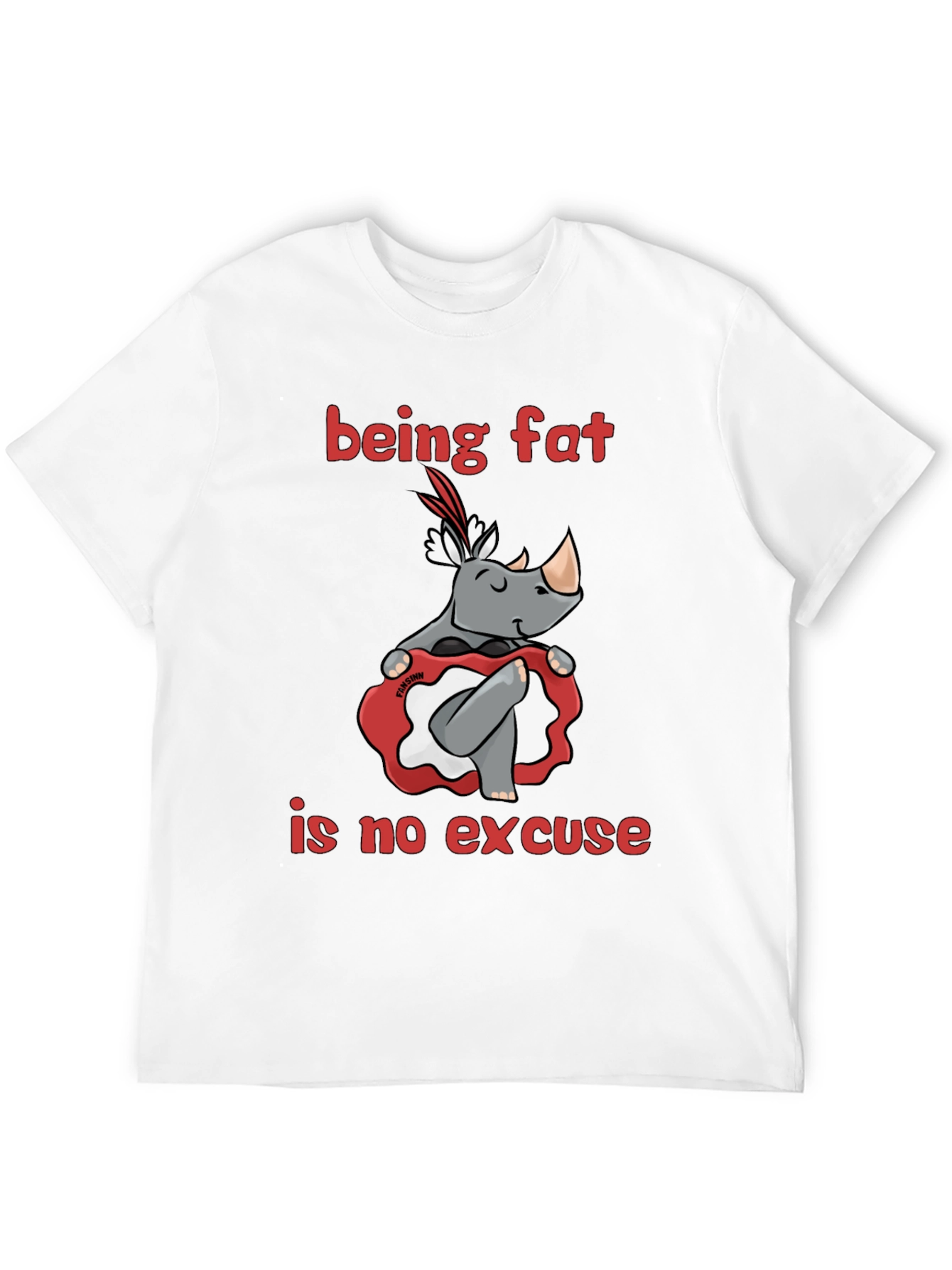 Black Being Fat is No Excuse T-Shirt view 12