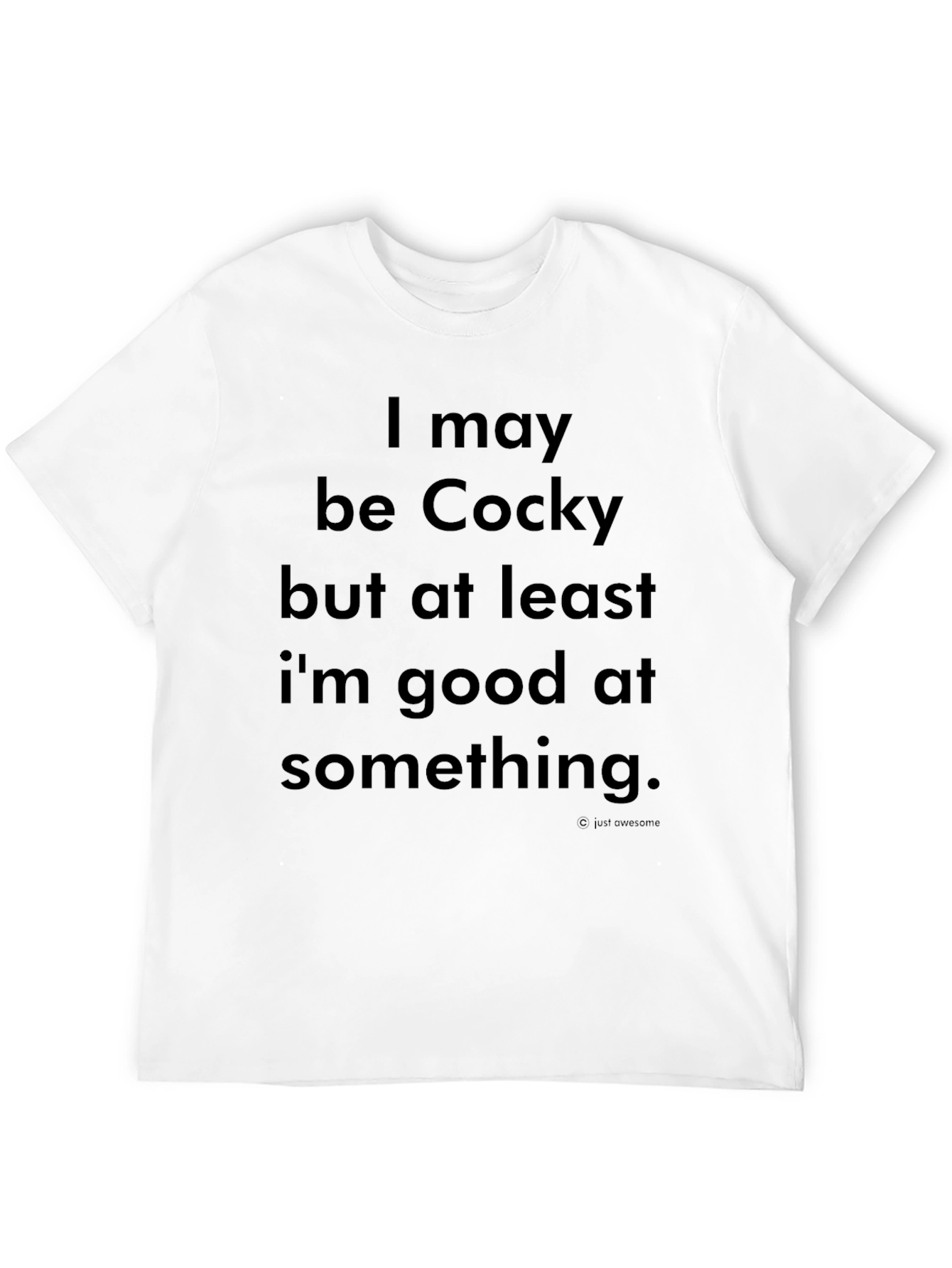 Black Cocky T-Shirt - Humorous Statement Tee view 12