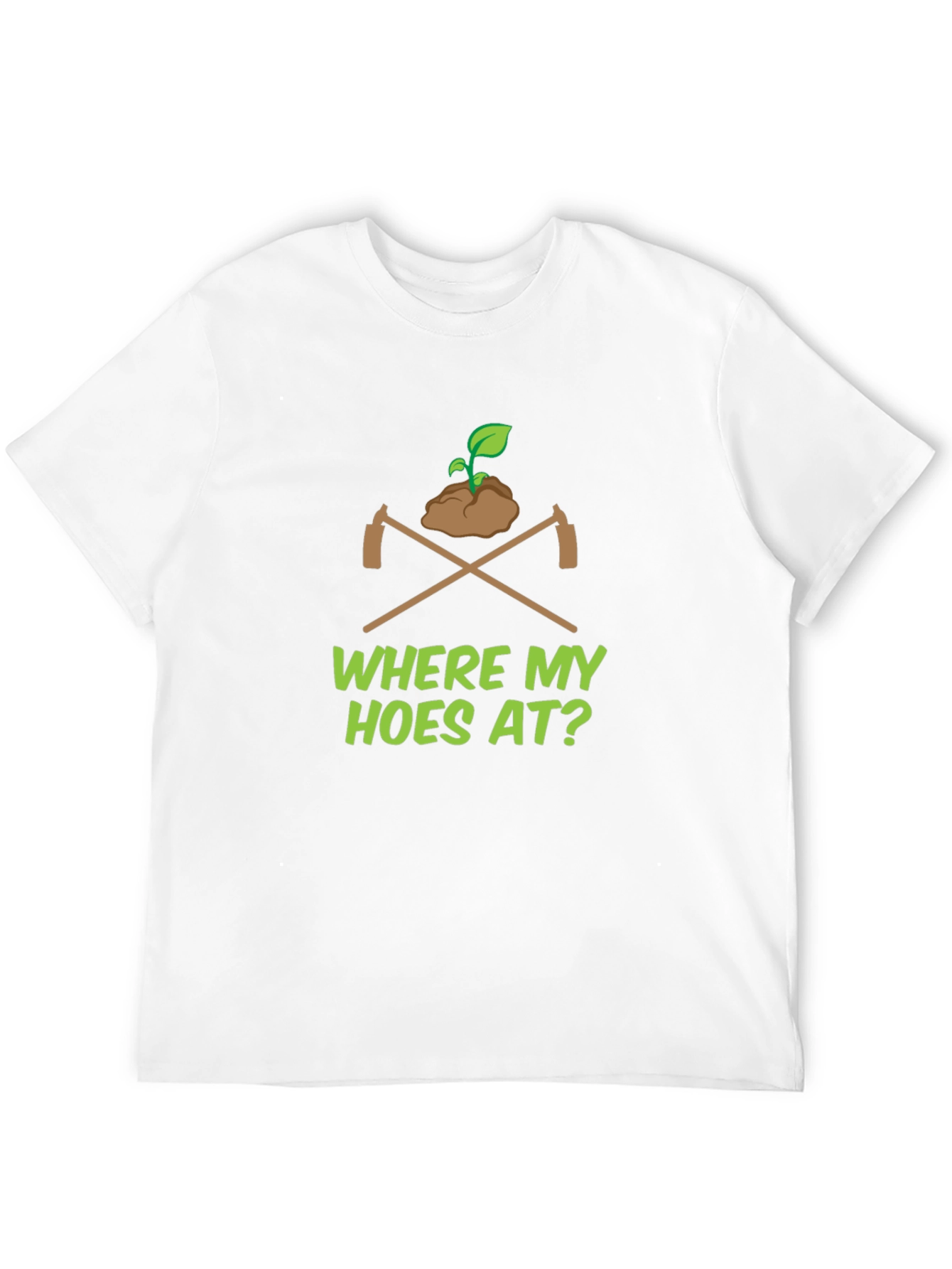 Black "Where My Hoes At?" Black Graphic Tee view 12