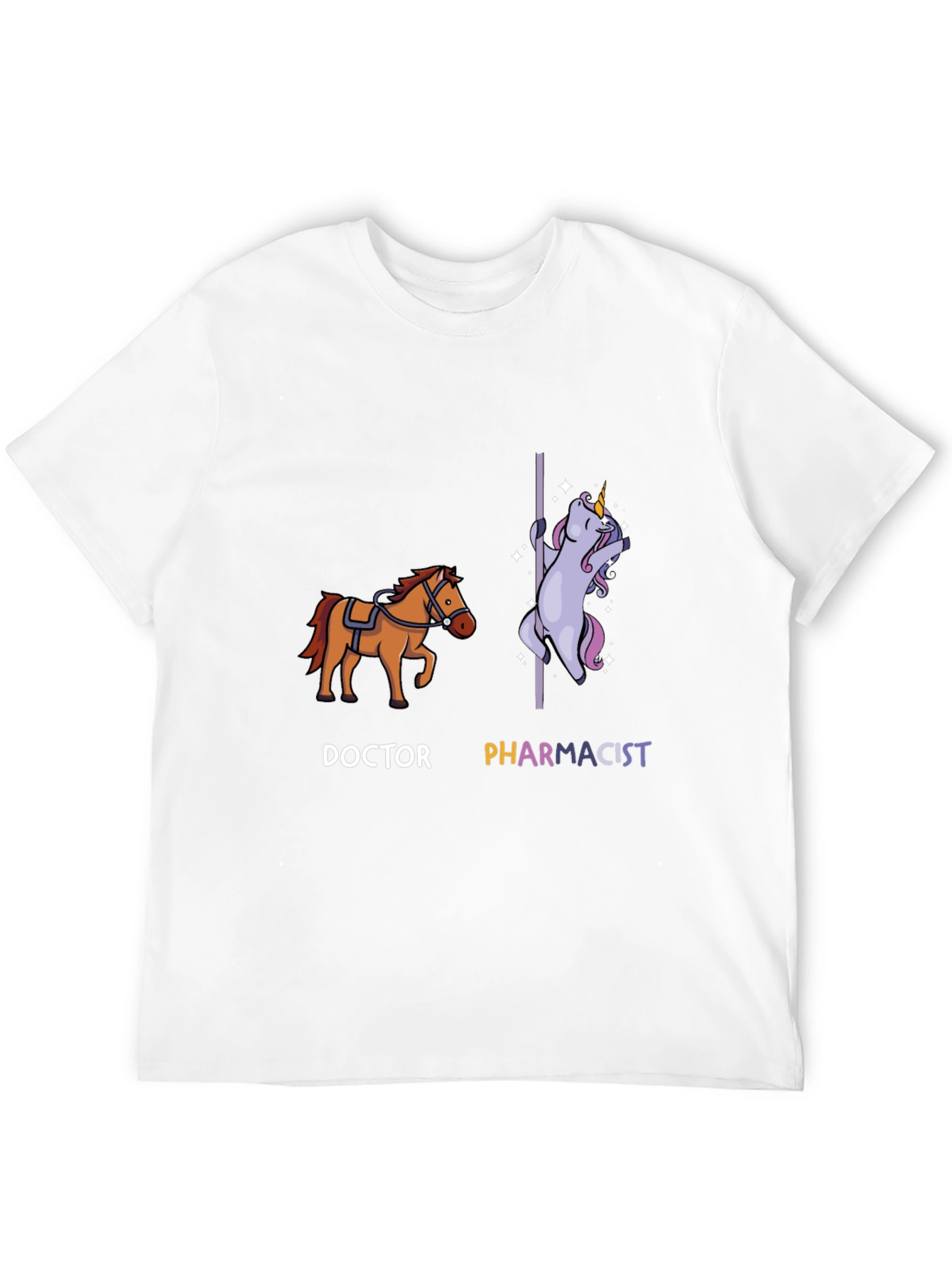 Black Doctor vs Pharmacist T-Shirt | Funny Unicorn Tee view 12