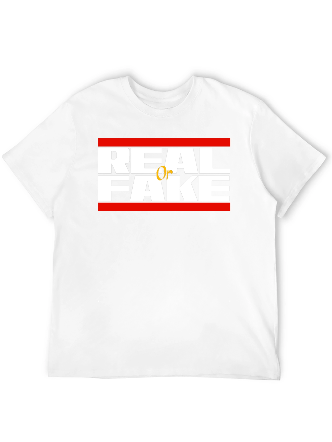 Black Real or Fake Graphic Tee view 12