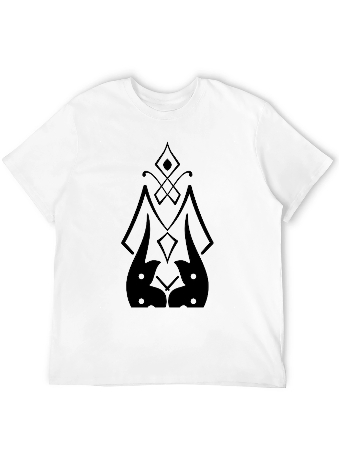 Black Abstract Graphic Black T-Shirt for Men view 12