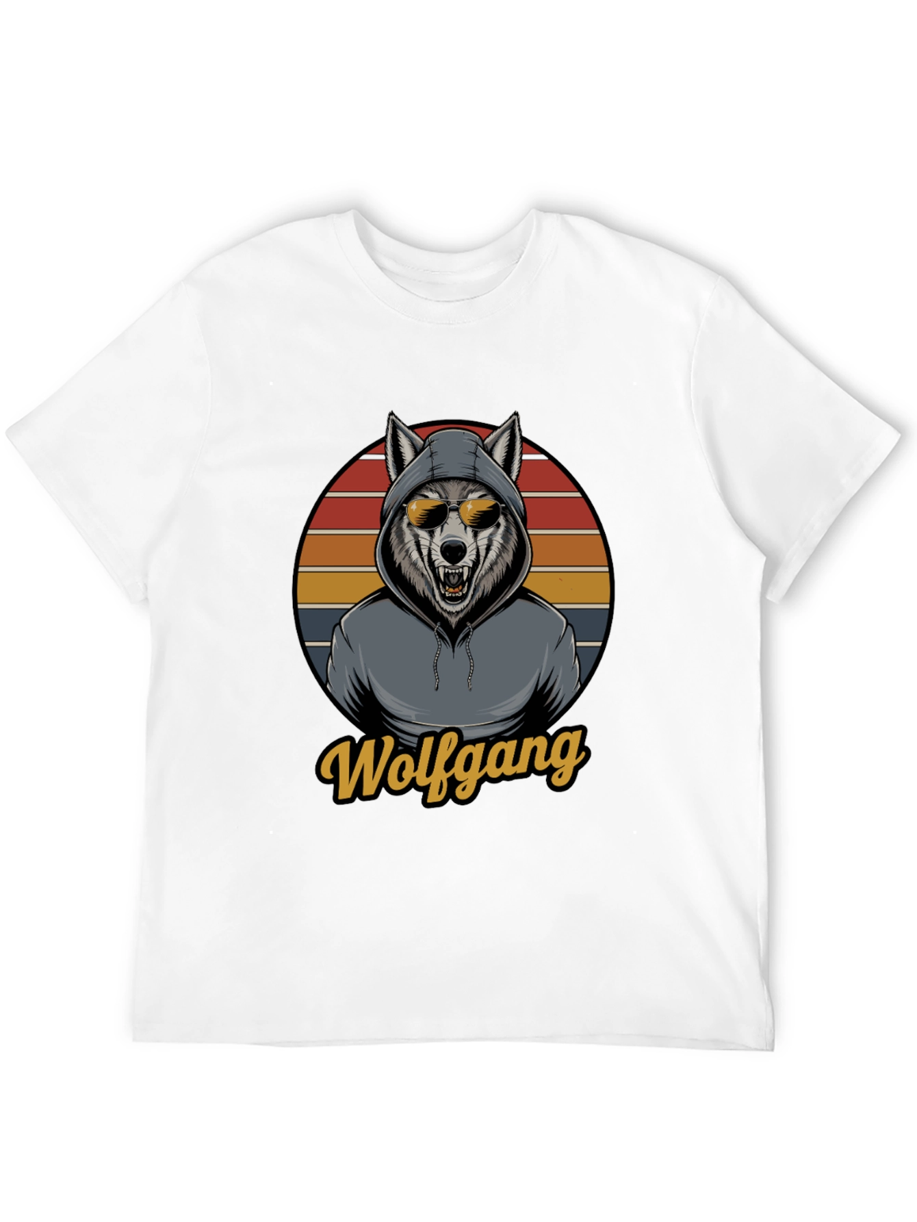 Black Wolfgang Wolf Graphic T-Shirt view 12
