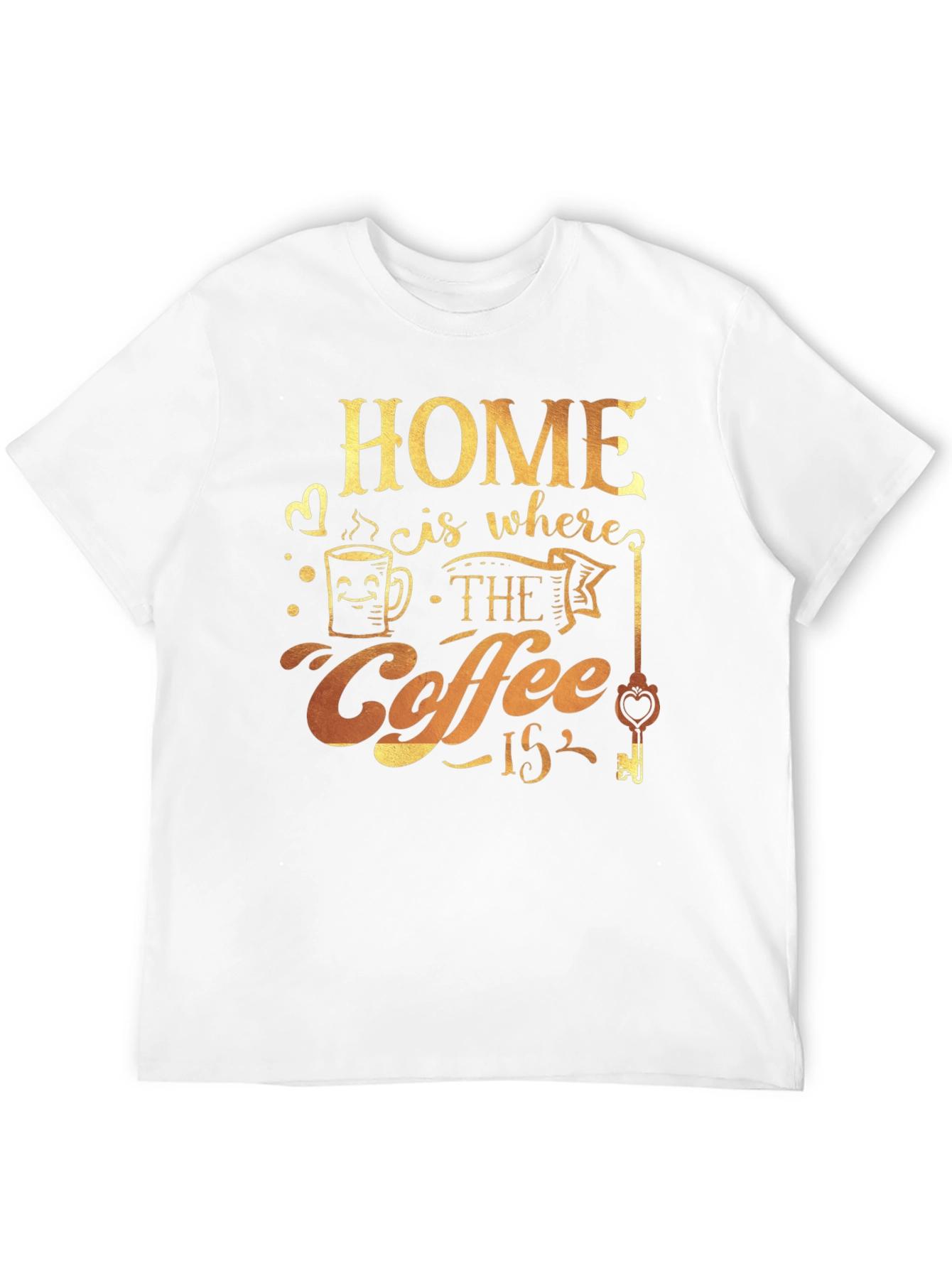 Black Home is Where the Coffee Is T-Shirt view 12