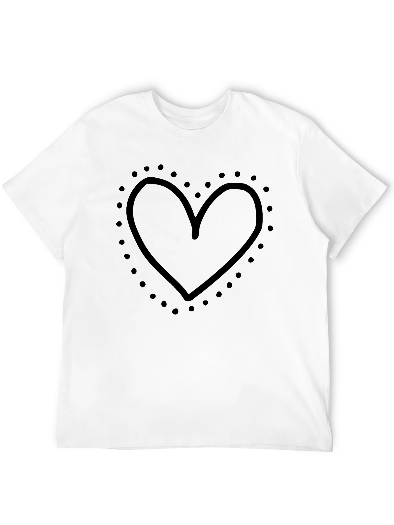 Black Heart Graphic Tee - Casual Style view 12