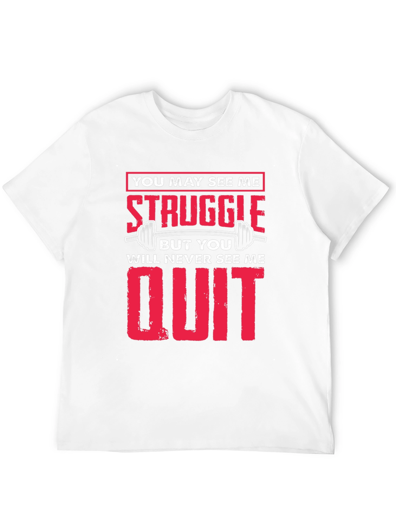 Black Struggle Never Quit Black T-Shirt view 12