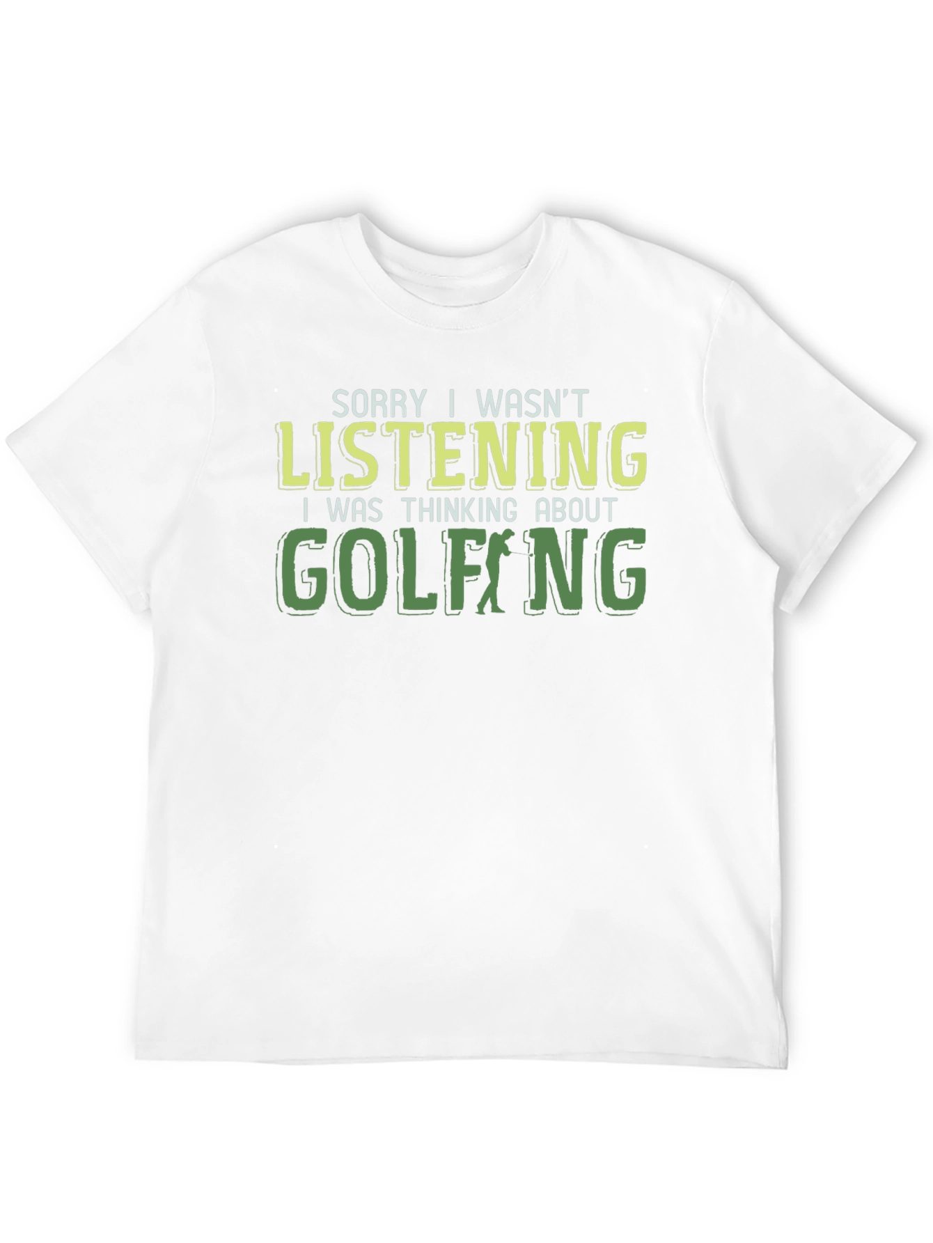 Black Golfing T-Shirt Funny Novelty Tee view 12