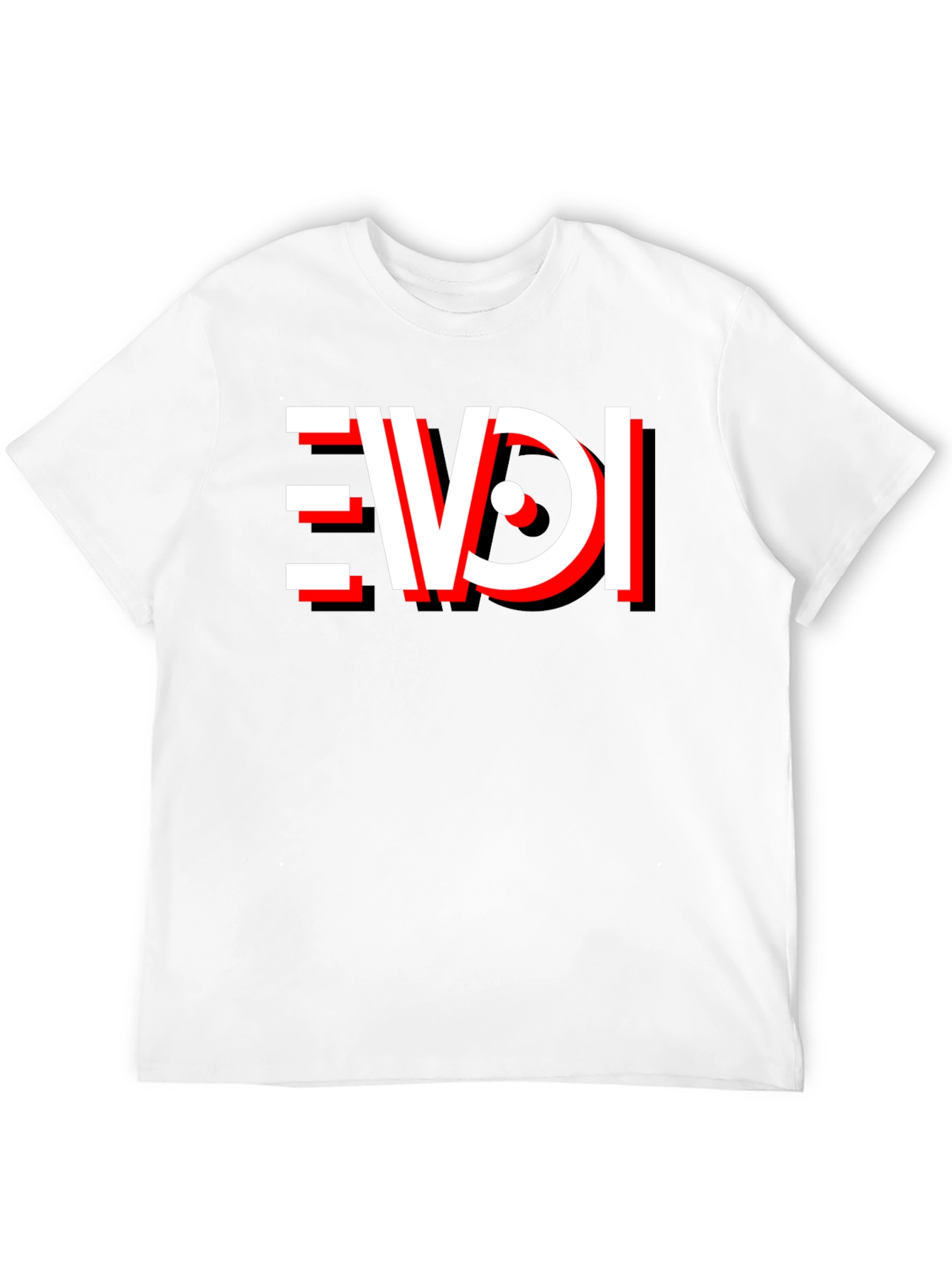 Black EVDI T-Shirt - Bold Graphic Tee view 12