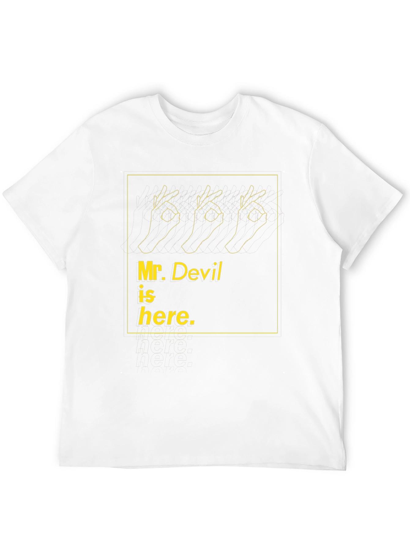 Black Mr. Devil is Here Graphic Tee - Black Cotton view 12