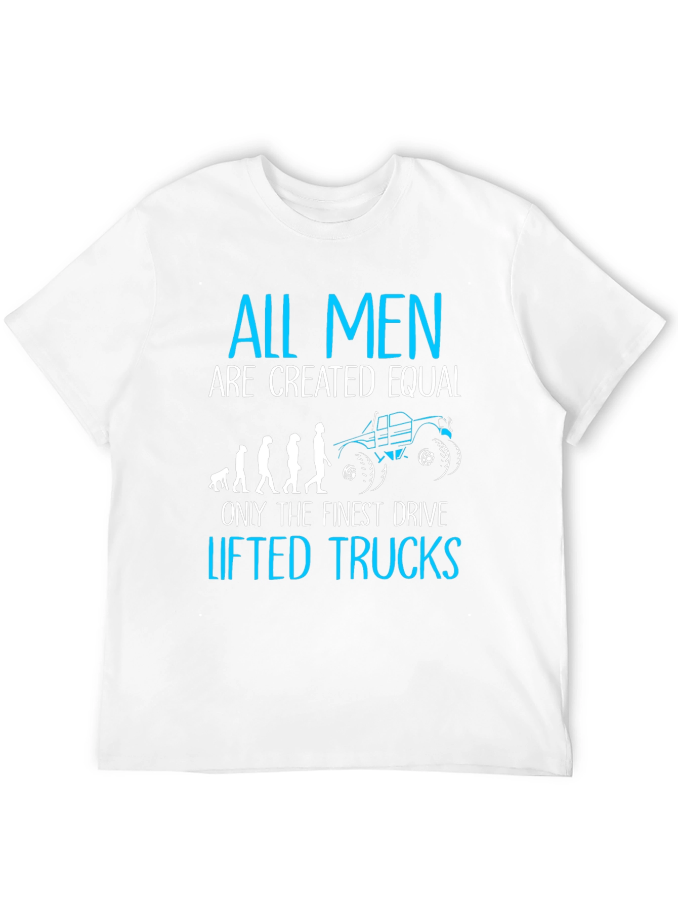 Black Men's 'Lifted Trucks' Graphic T-Shirt view 12