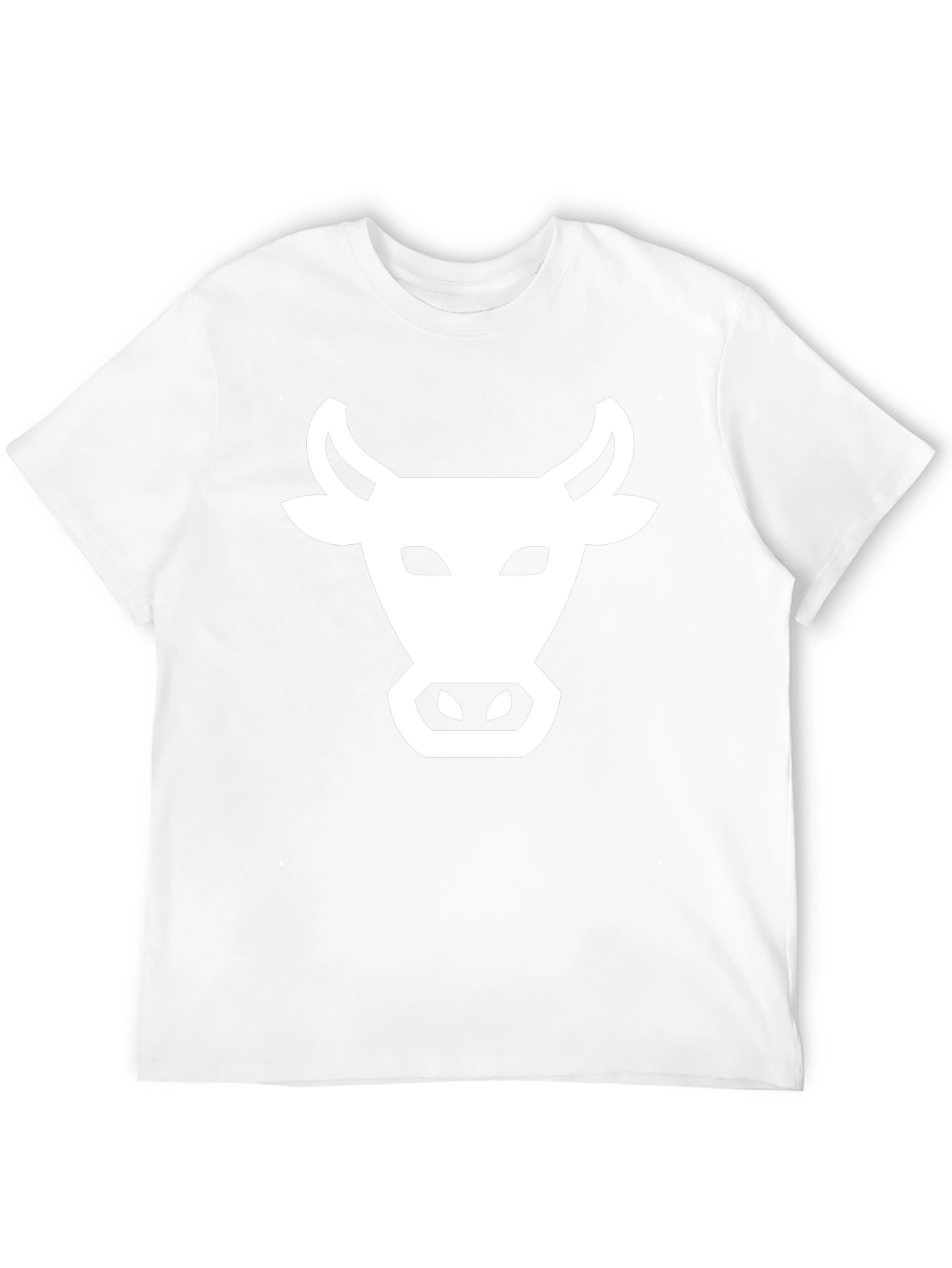 Black Black T-Shirt with White Cow Graphic view 12