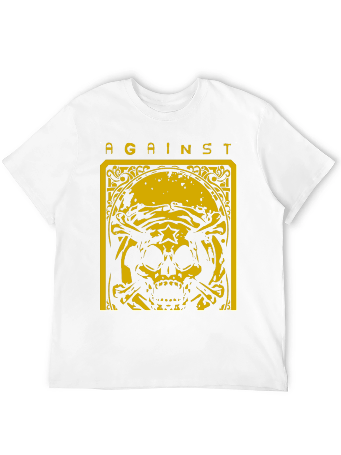 Black Against Skull Graphic T-Shirt - Black view 12
