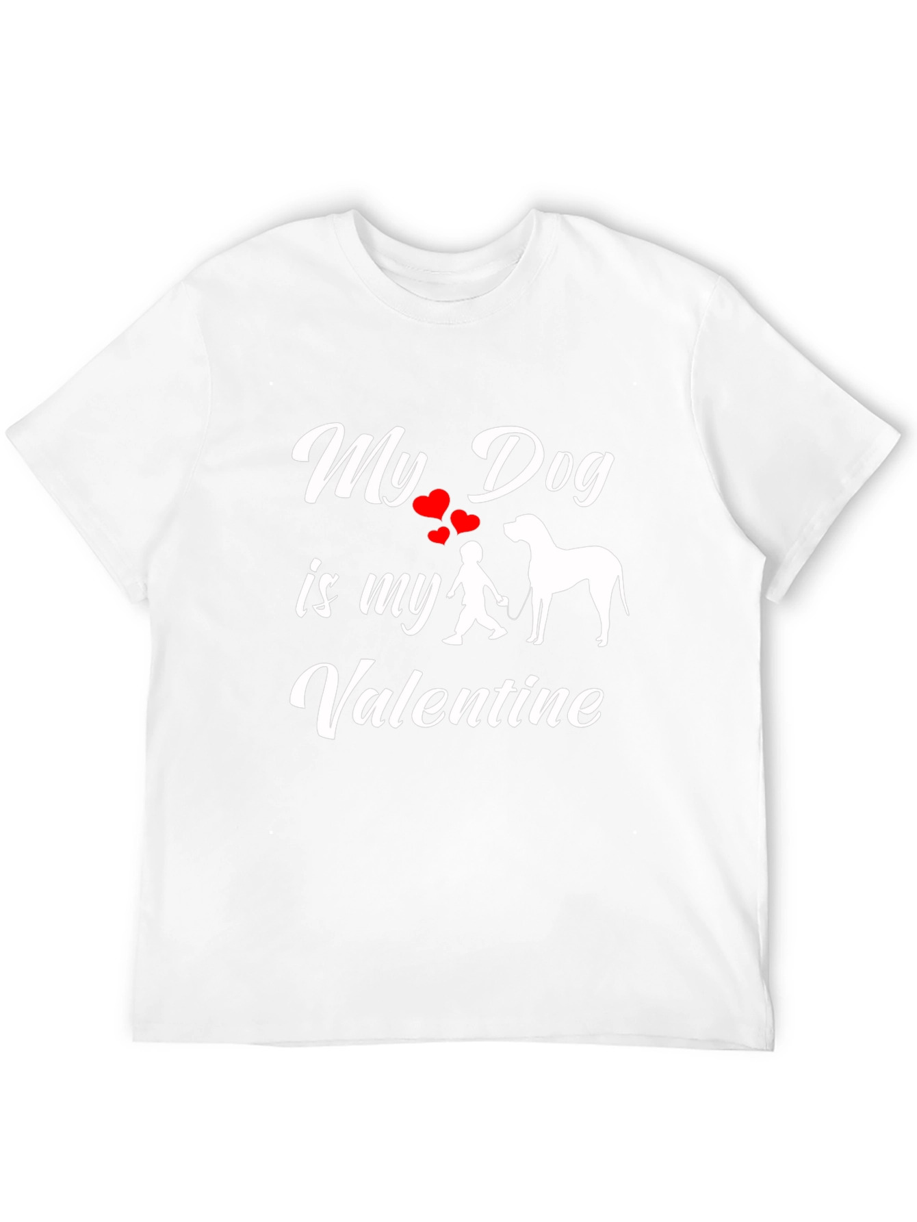 Black My Dog is My Valentine Graphic Tee view 12