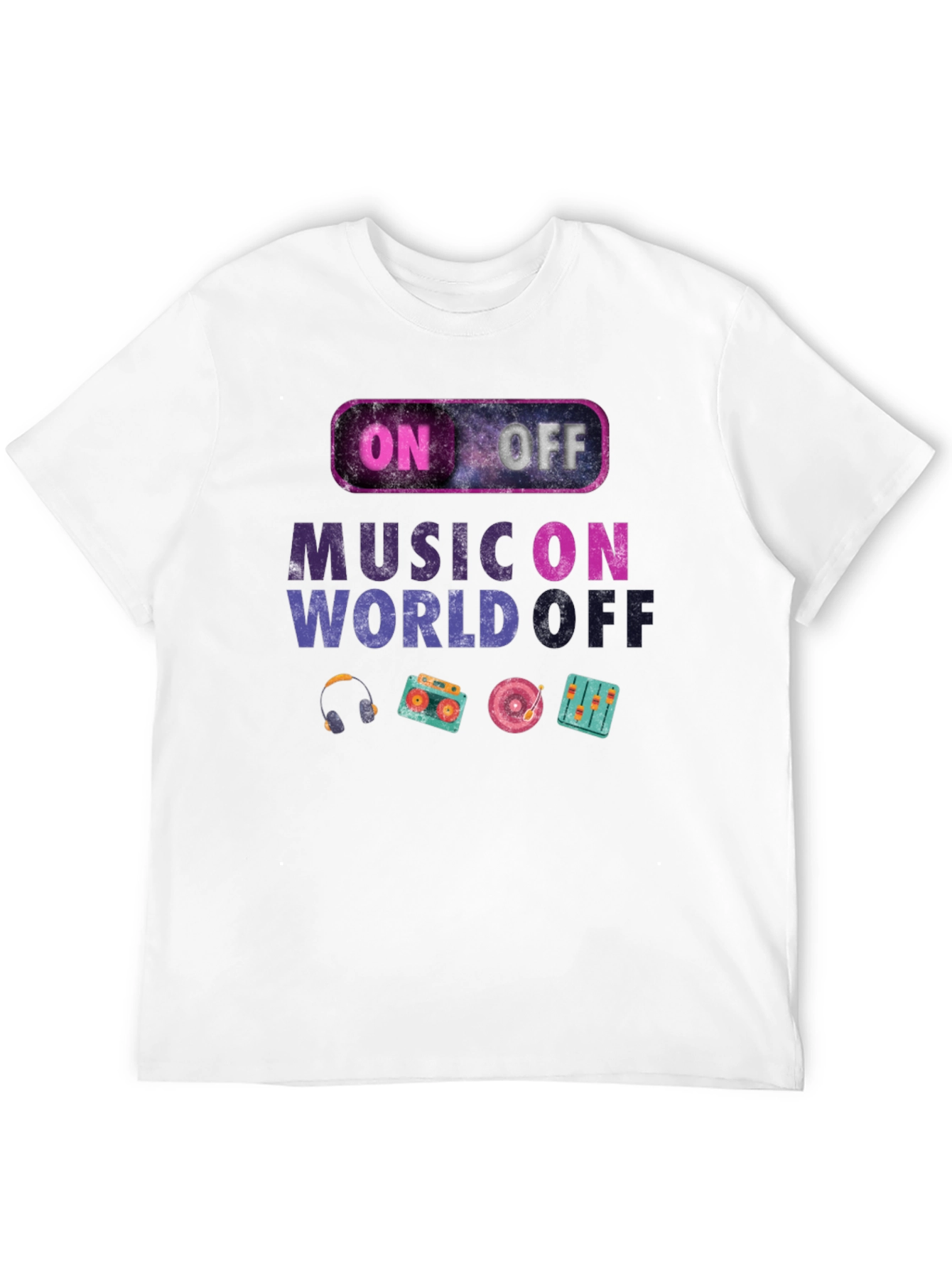 Black Music On World Off Graphic Tee view 12