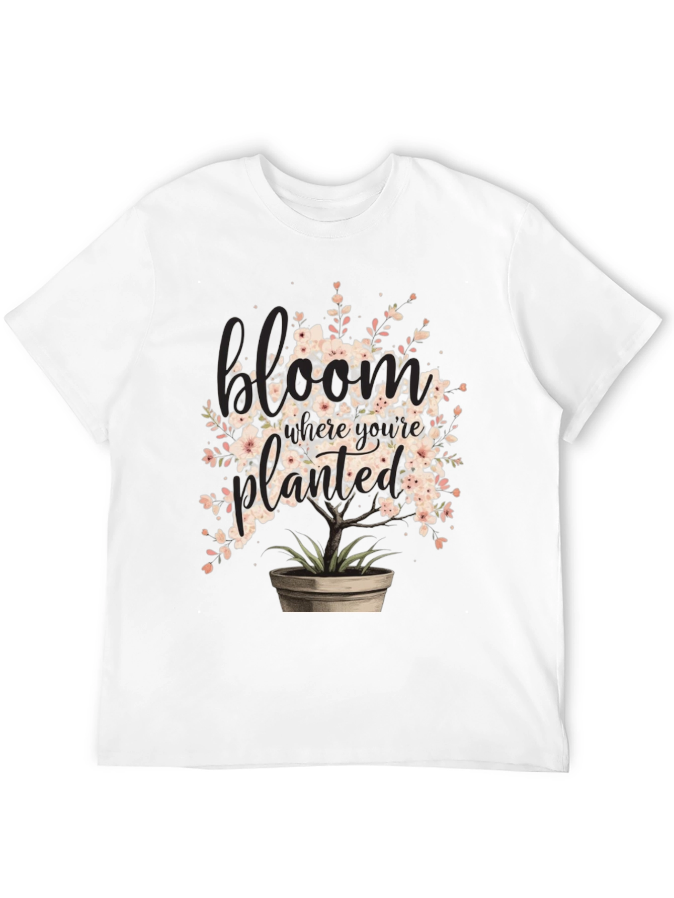 Black Bloom Where You're Planted Graphic Tee view 12