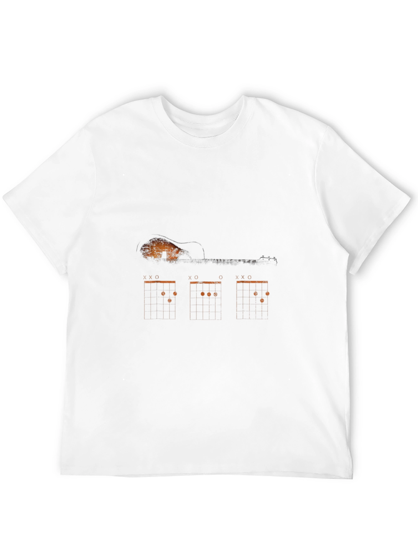 Black Guitar Chord Diagram Graphic Print Tee view 12